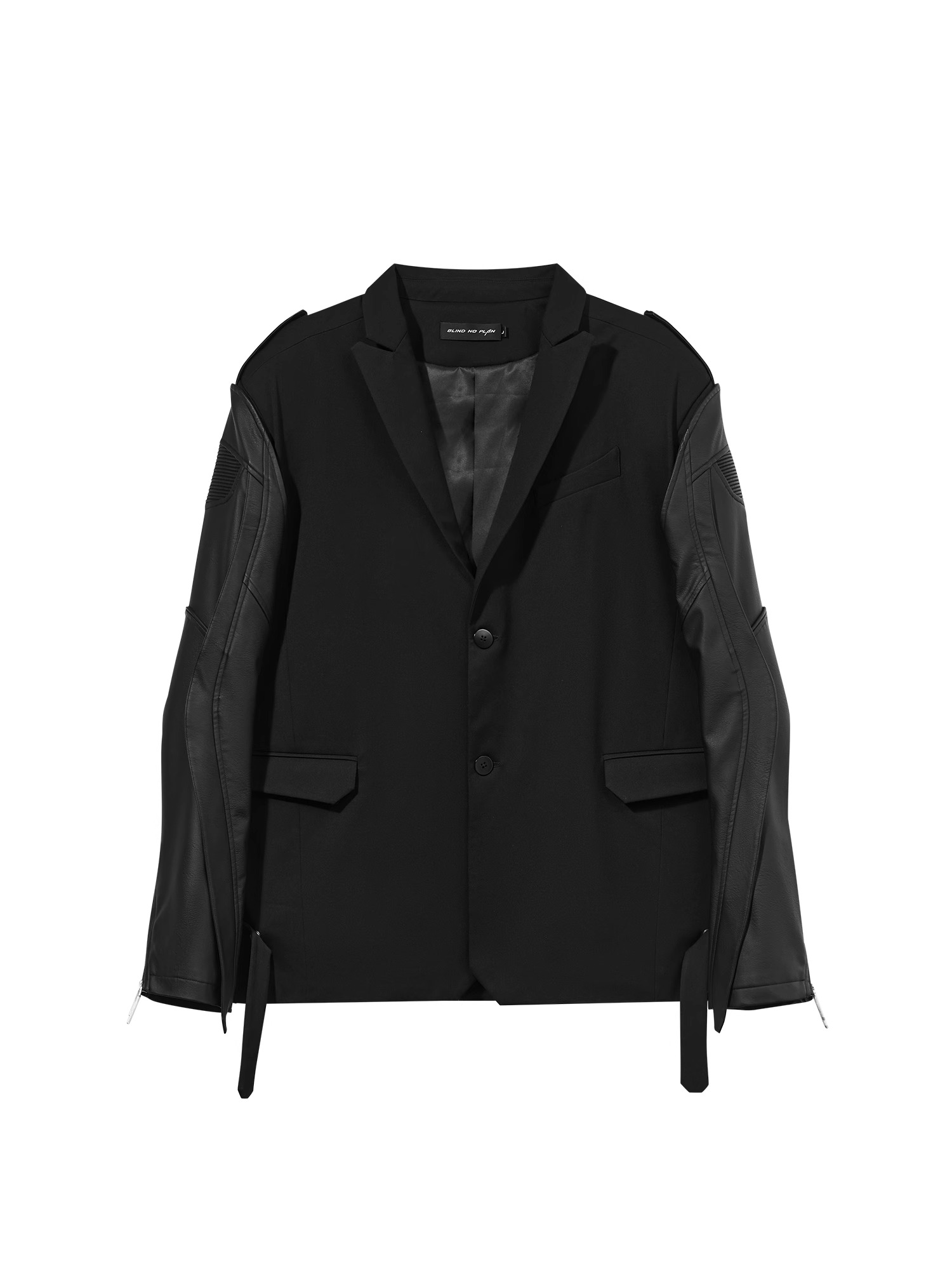 BLINDNOPLAN 23AW 双形态秋季排扣纯色宽松西装外套