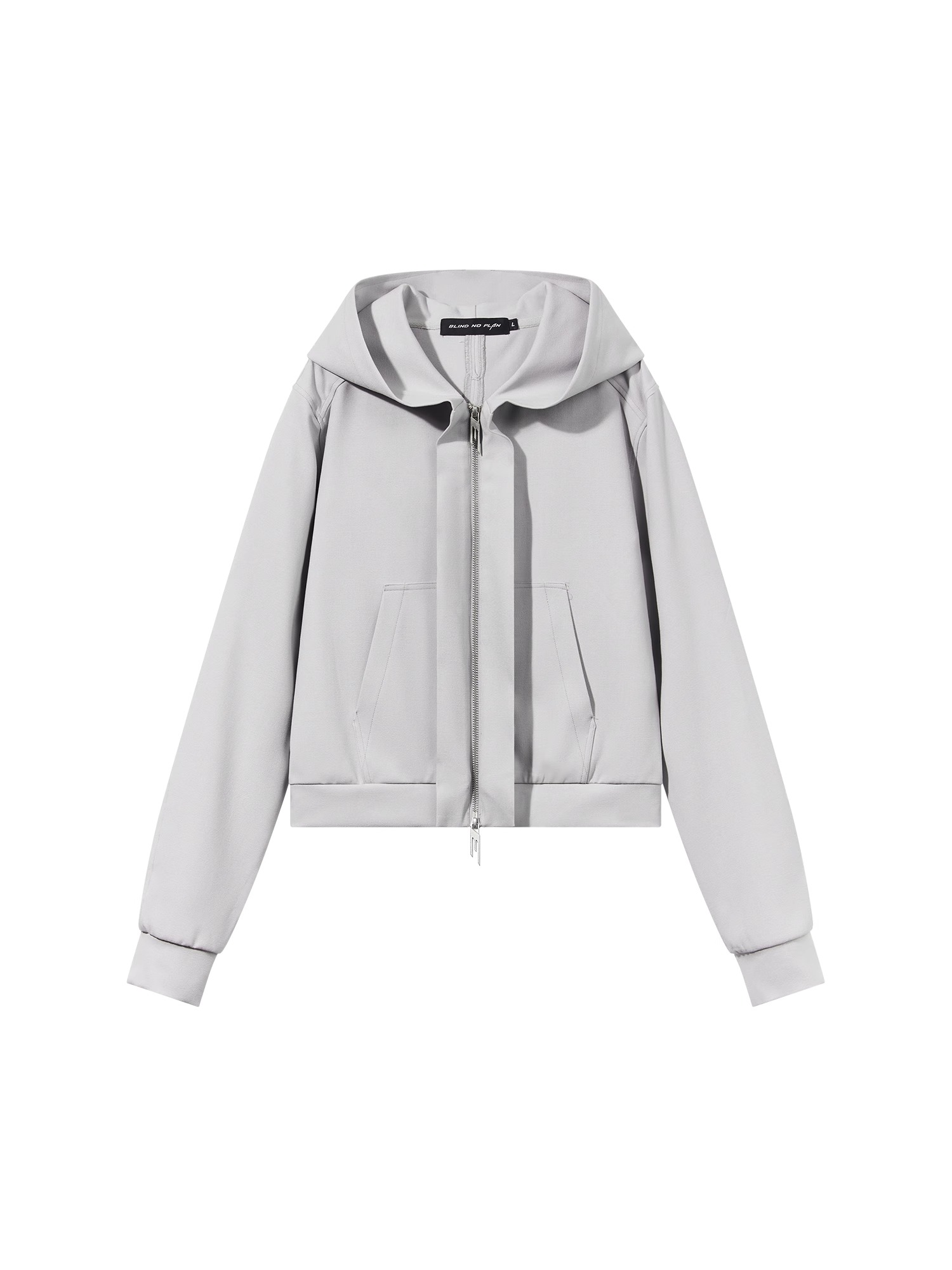 BLINDNOPLAN 23AW 立体飞褊短款基础宽松连帽开衫卫衣