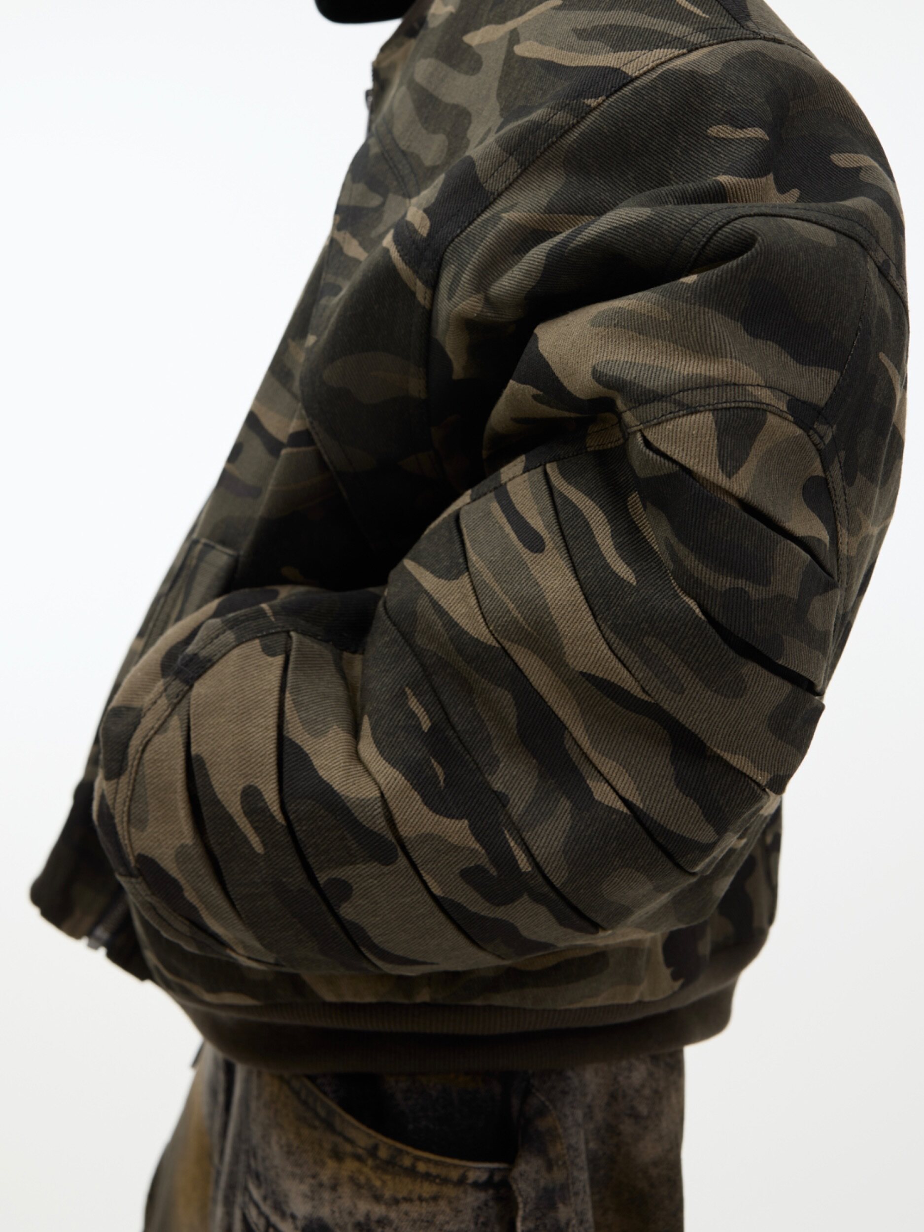 Hand-Painted Graffiti Oversized Pocket Jacket