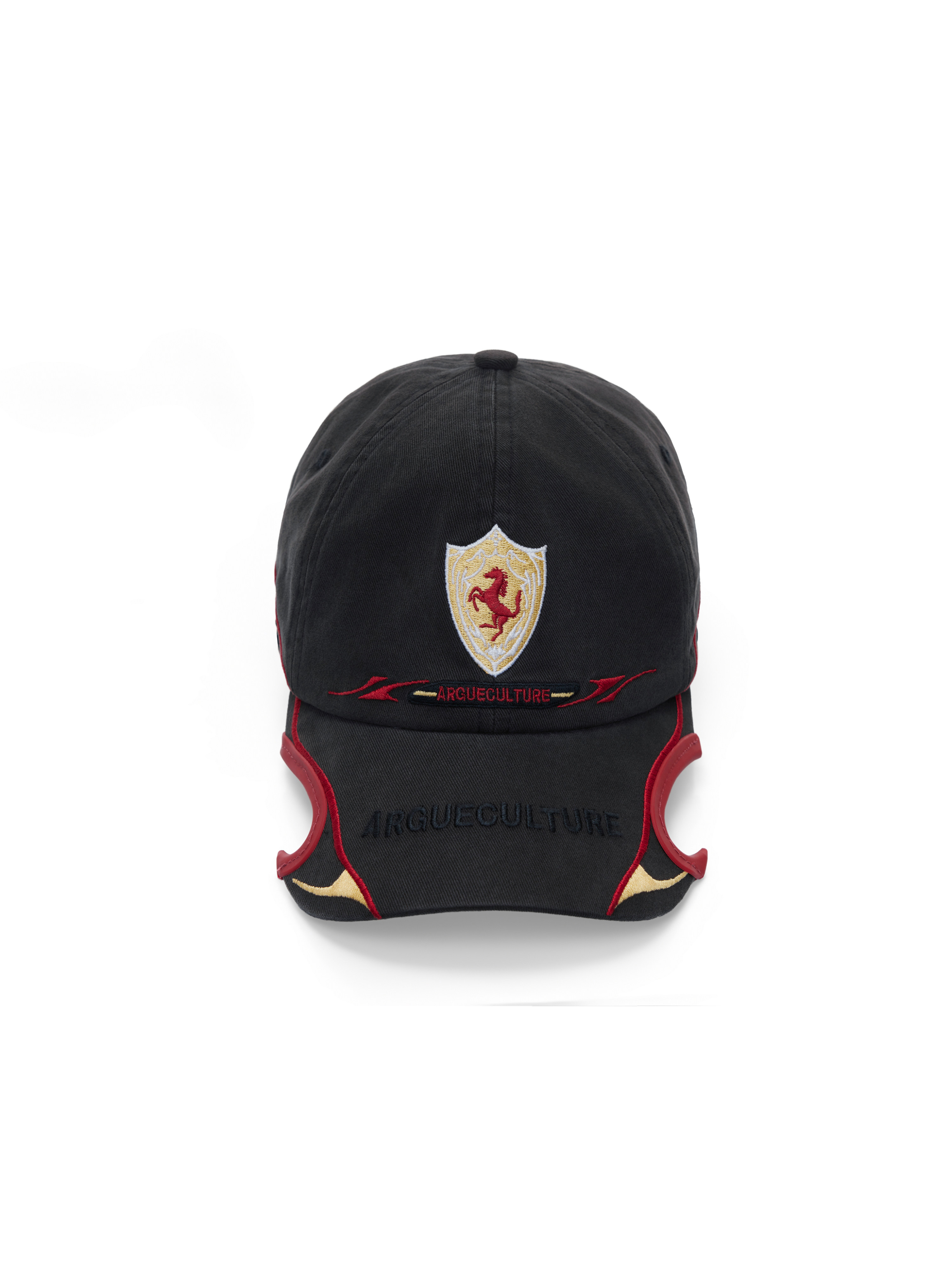 Shield Emblem Horse Embroidery Baseball Cap