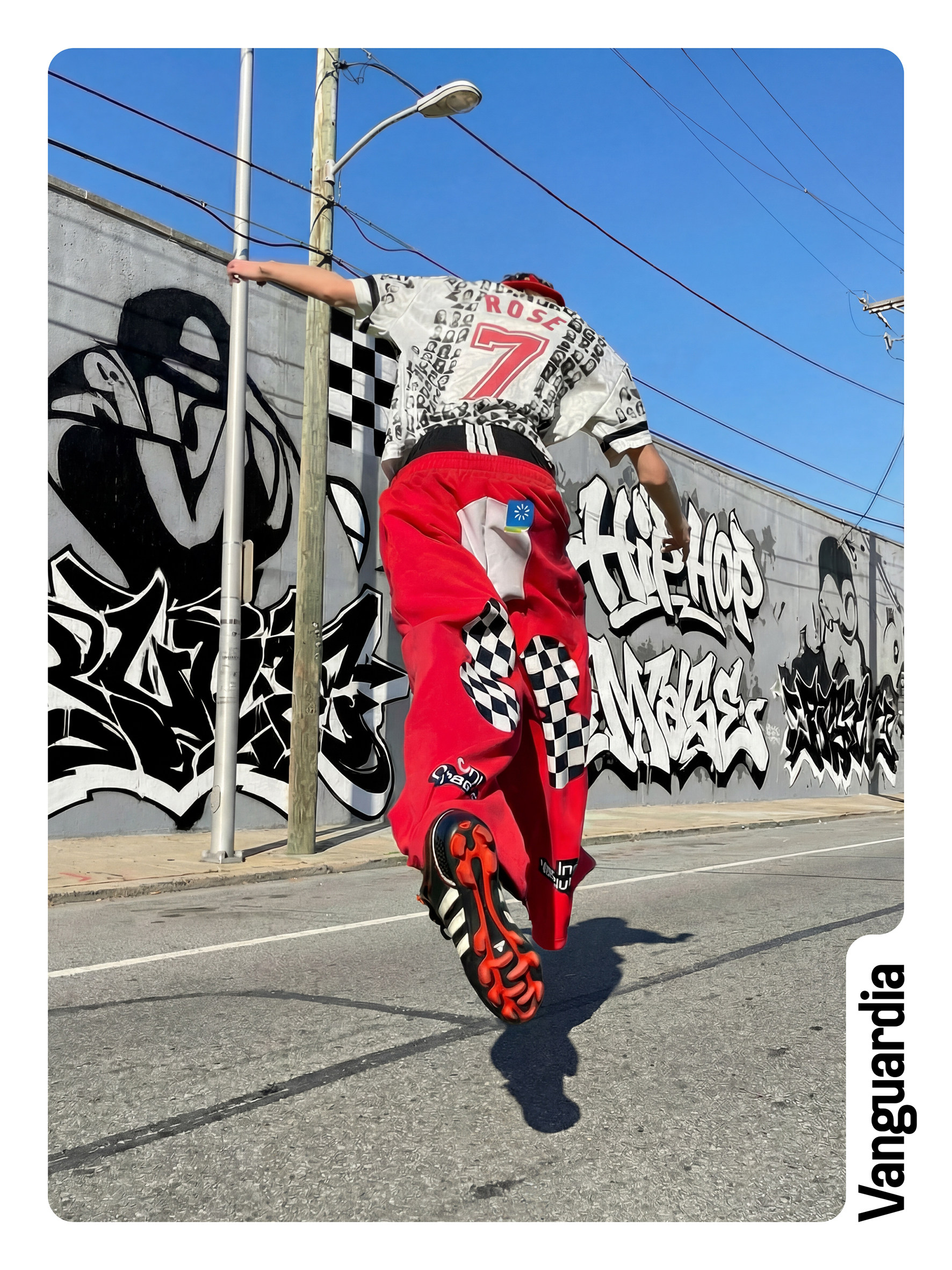 Red Racing-Print Sweatpants