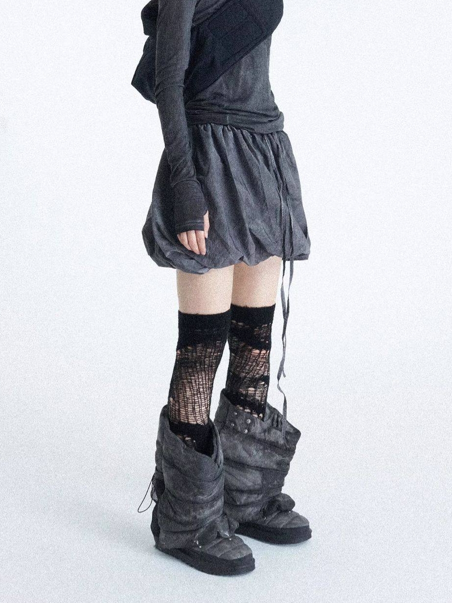 Double-Layered Wrap Skirt