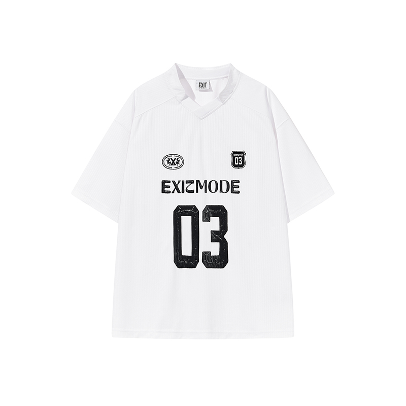 EXITMODE BY BLINDNOPLAN Striped Sports Print Jersey