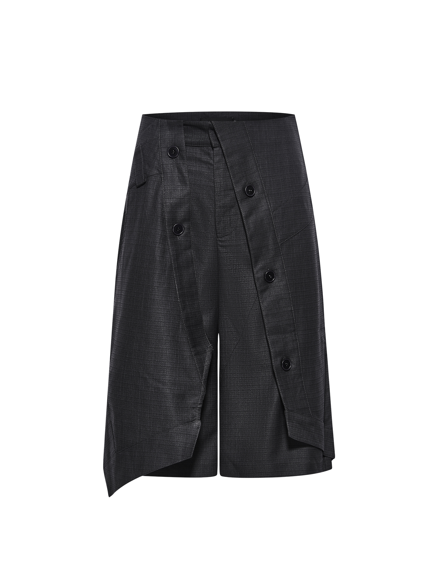 BLINDNOPLAN Fold-over Plaid Shorts