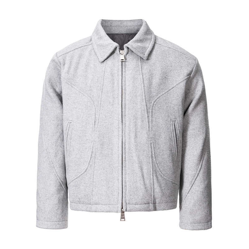 Crack Wool-Blend Down Jacket