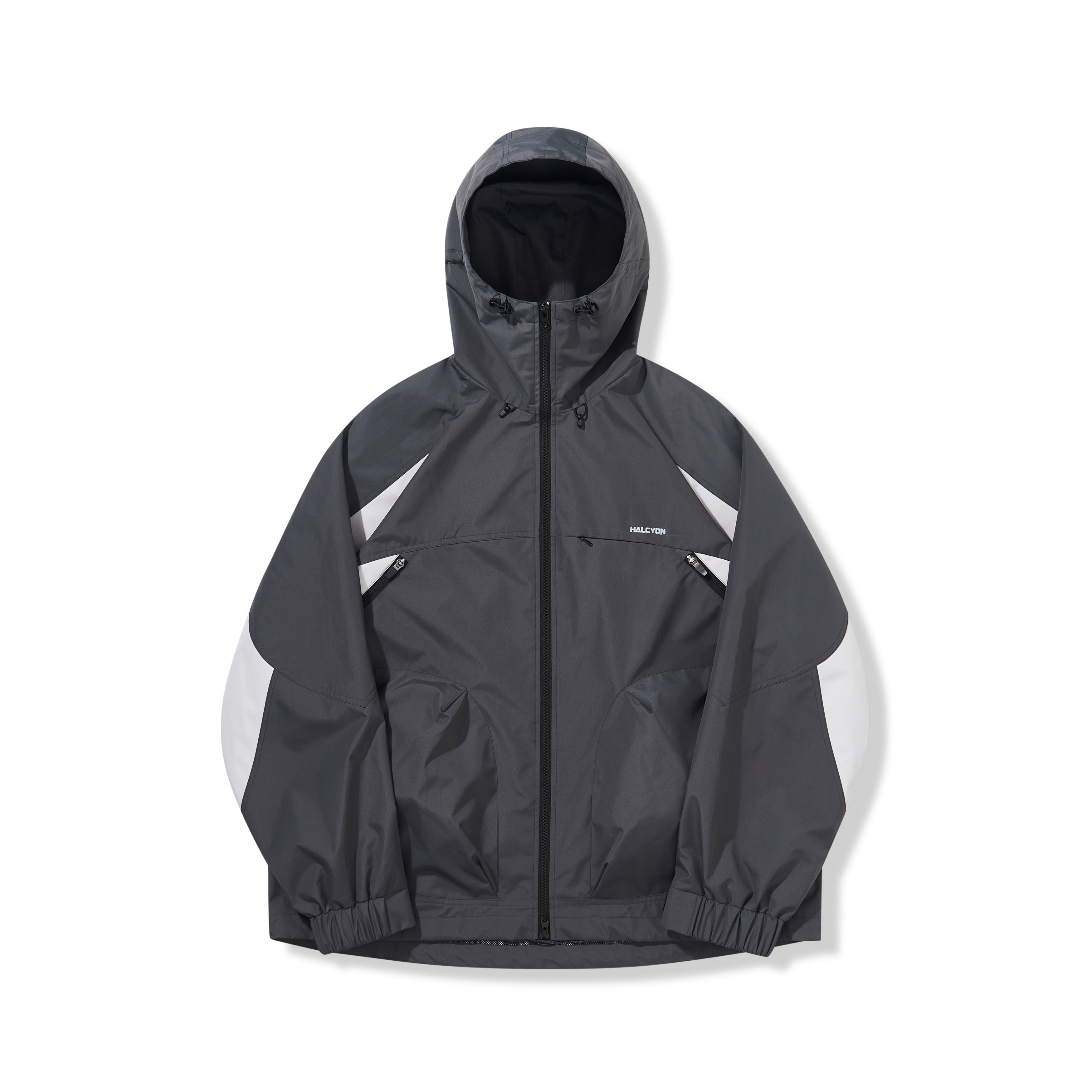 Color-Block Windproof & Water-Repellent Hooded Jacket