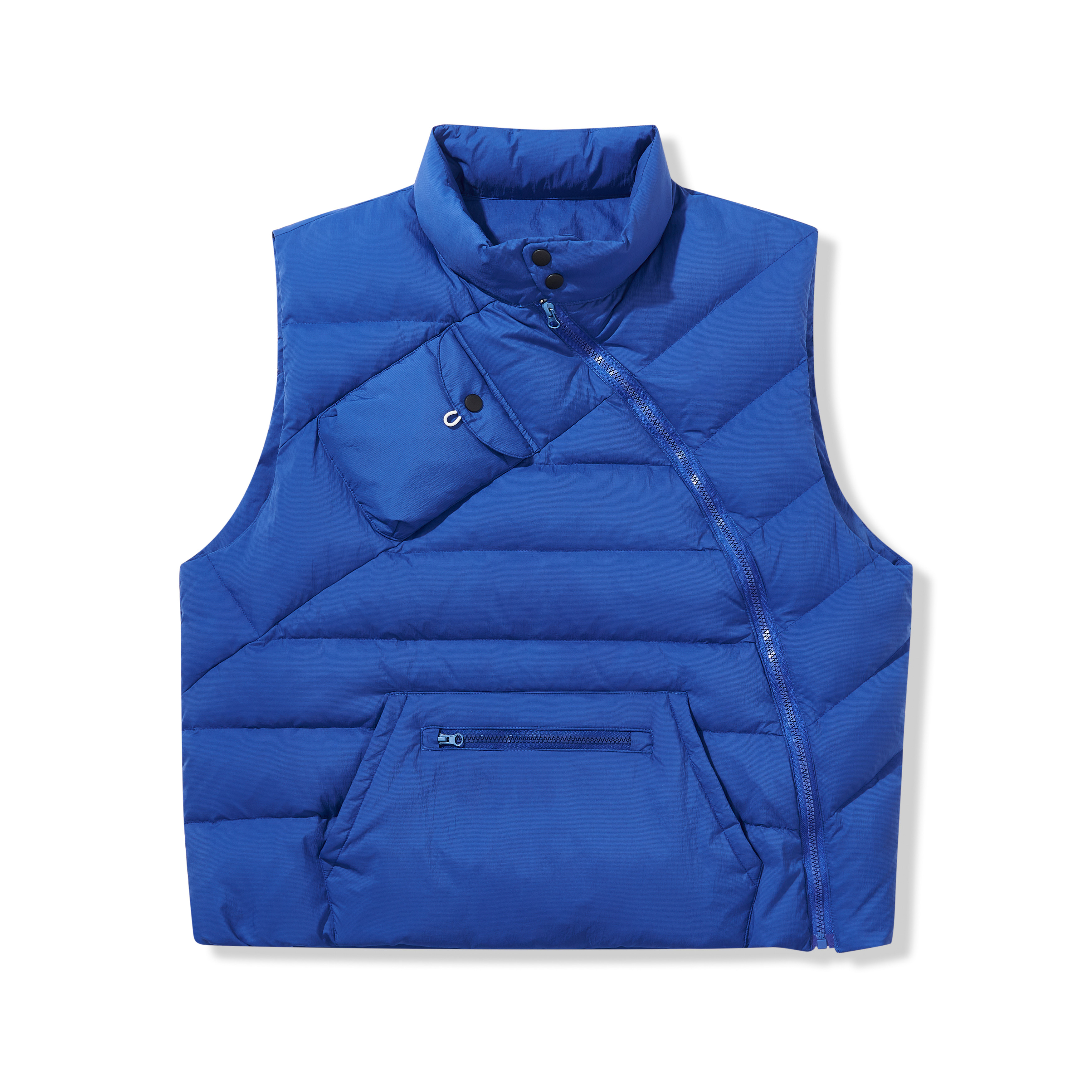 High-Loft White Duck Down Lightweight Asymmetric Vest