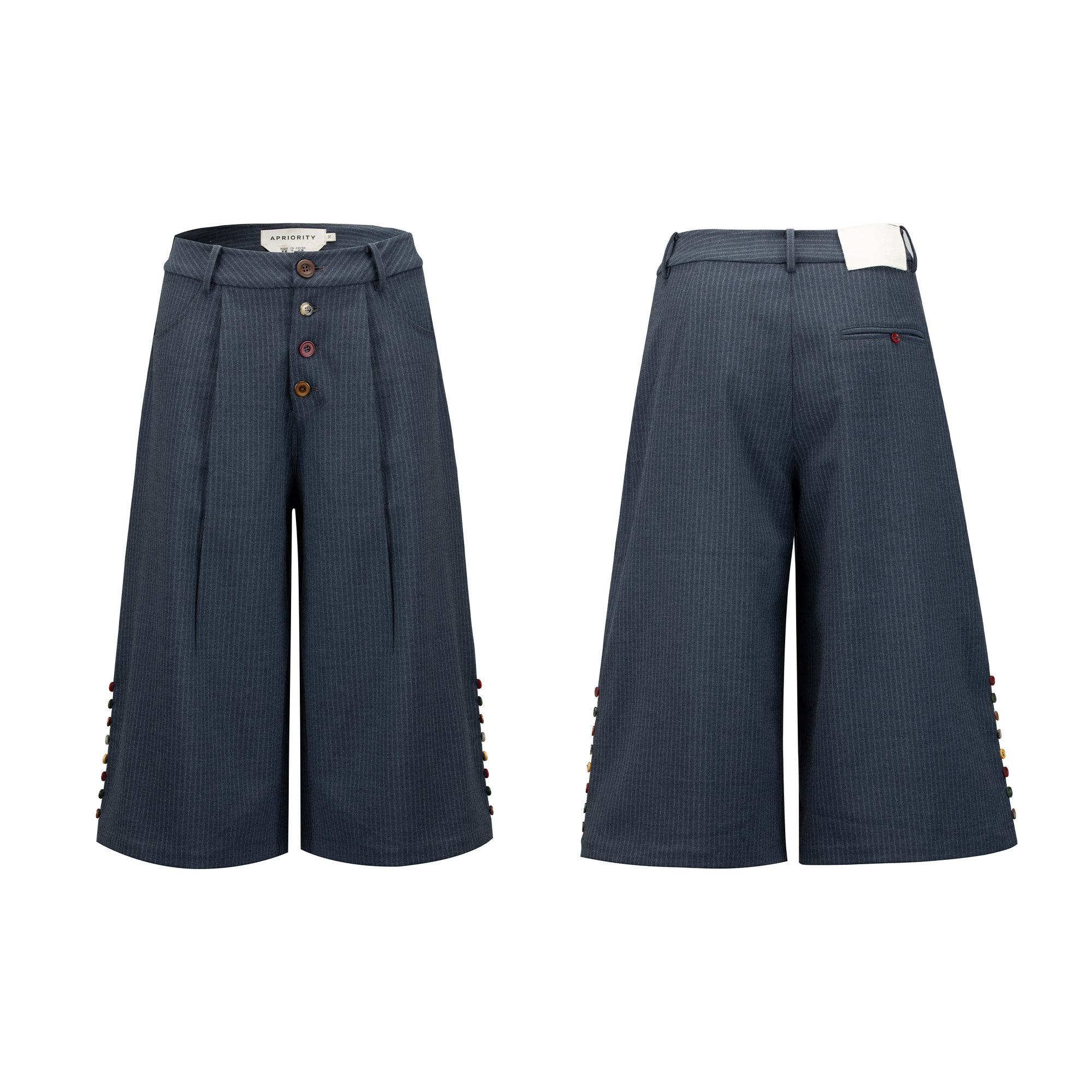 Lace Panelled Suit Cropped Trousers