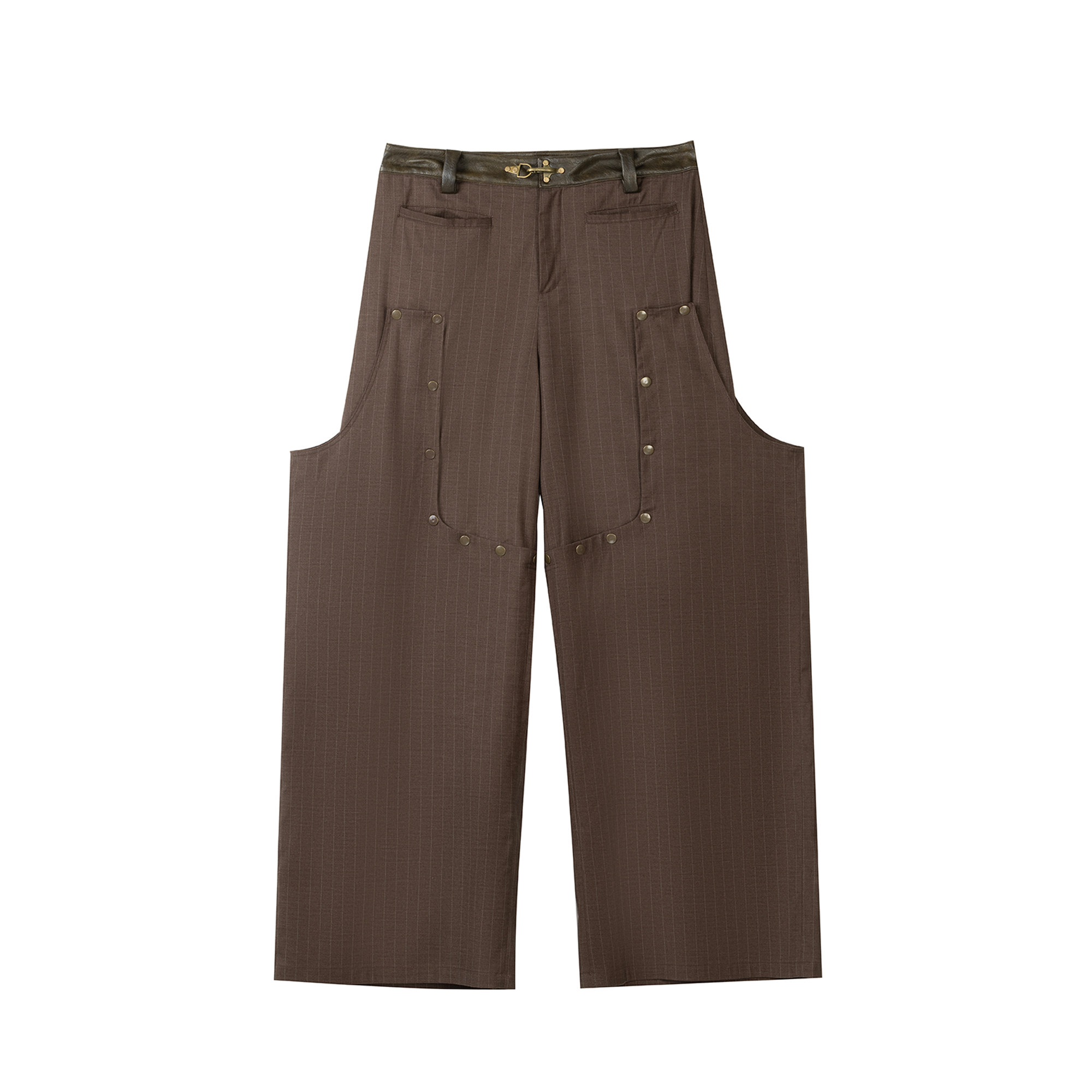 Detachable Striped Casual Breeches