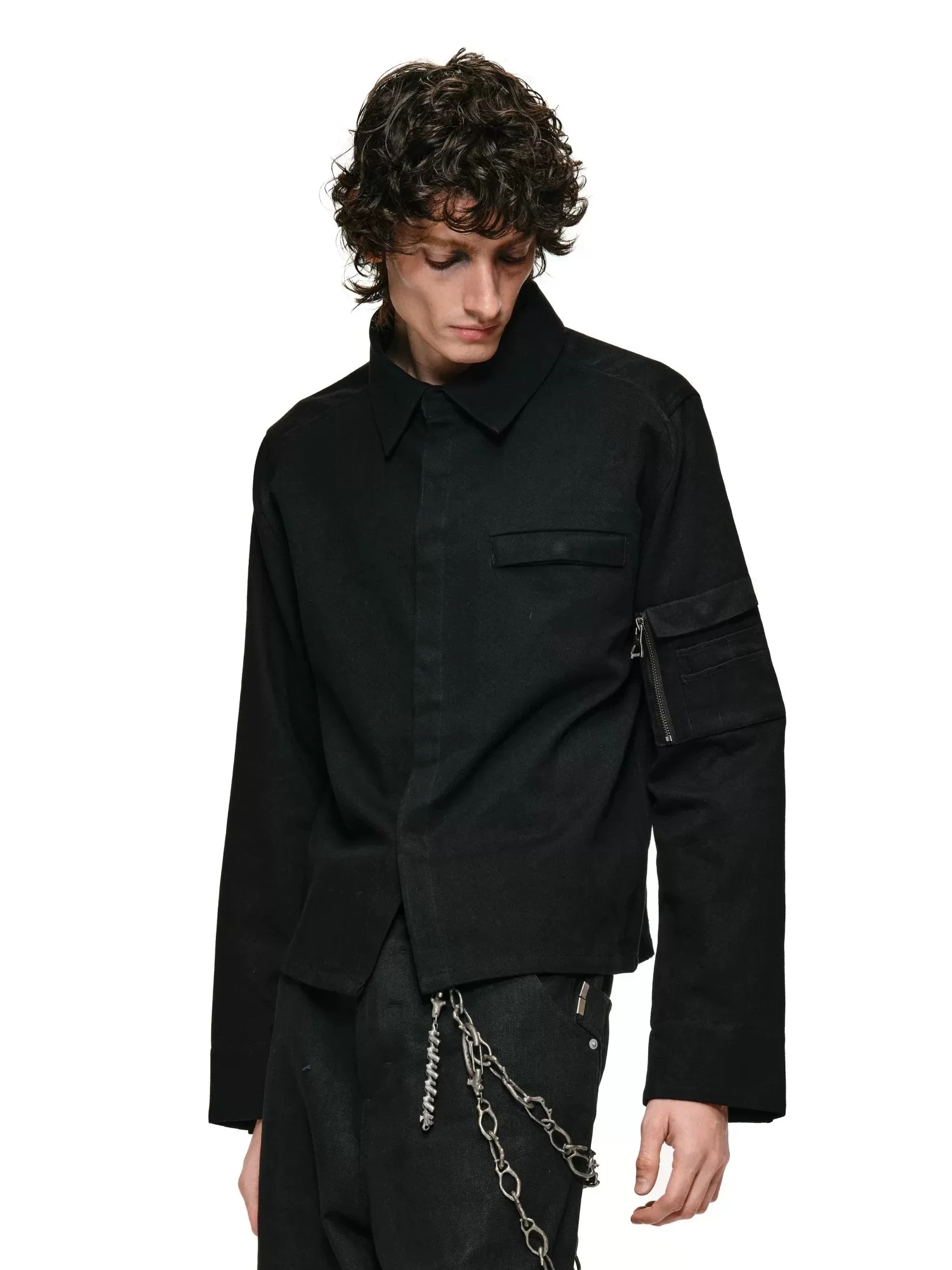 Standard S1 Curved Shoulder Quadrilateral Denim Shirt