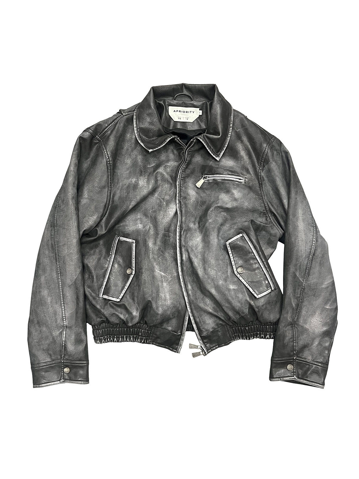 Cross Leather Jacket