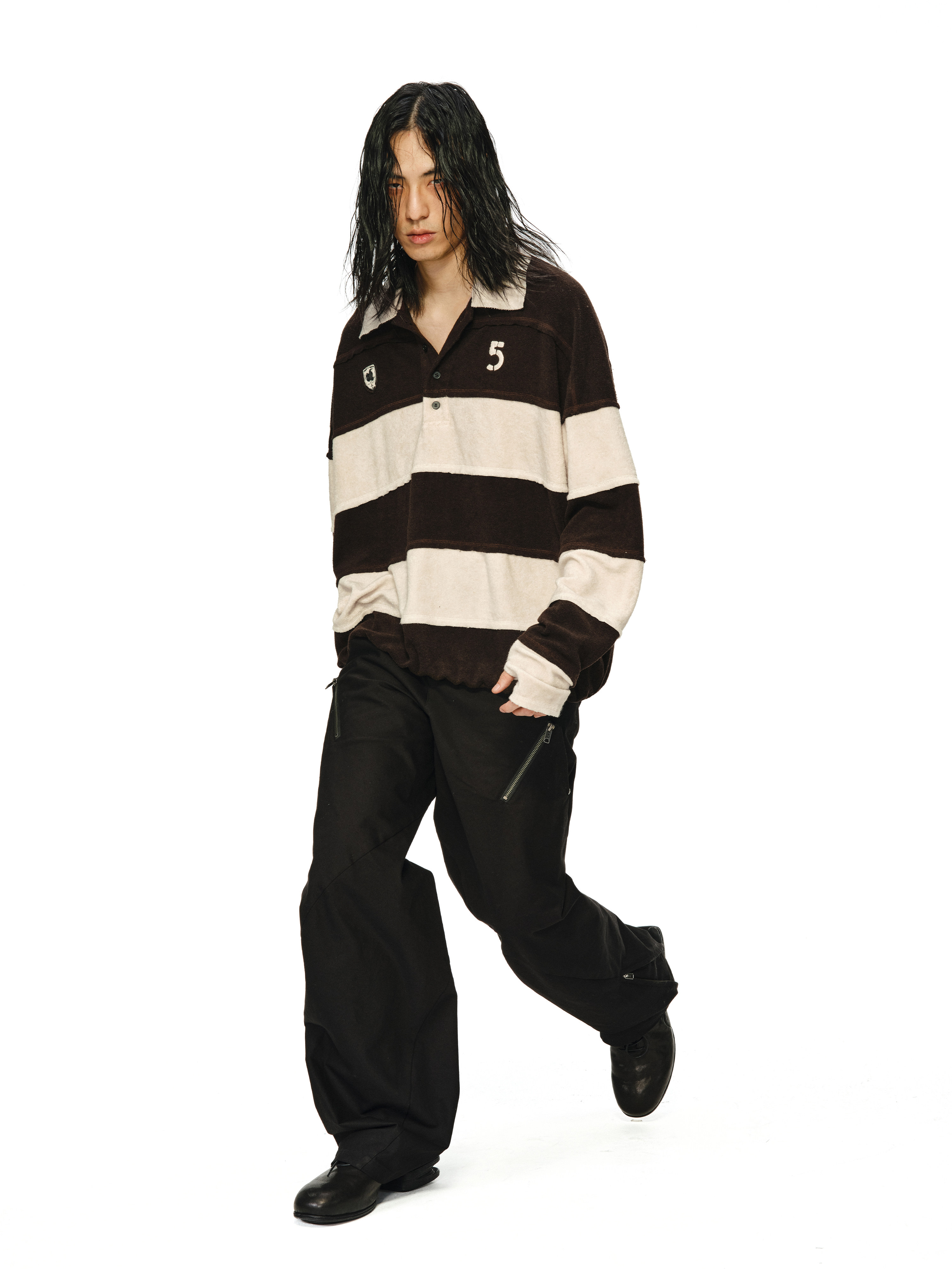 “Maestro” 3D Spiral Curved Silhouette Pants