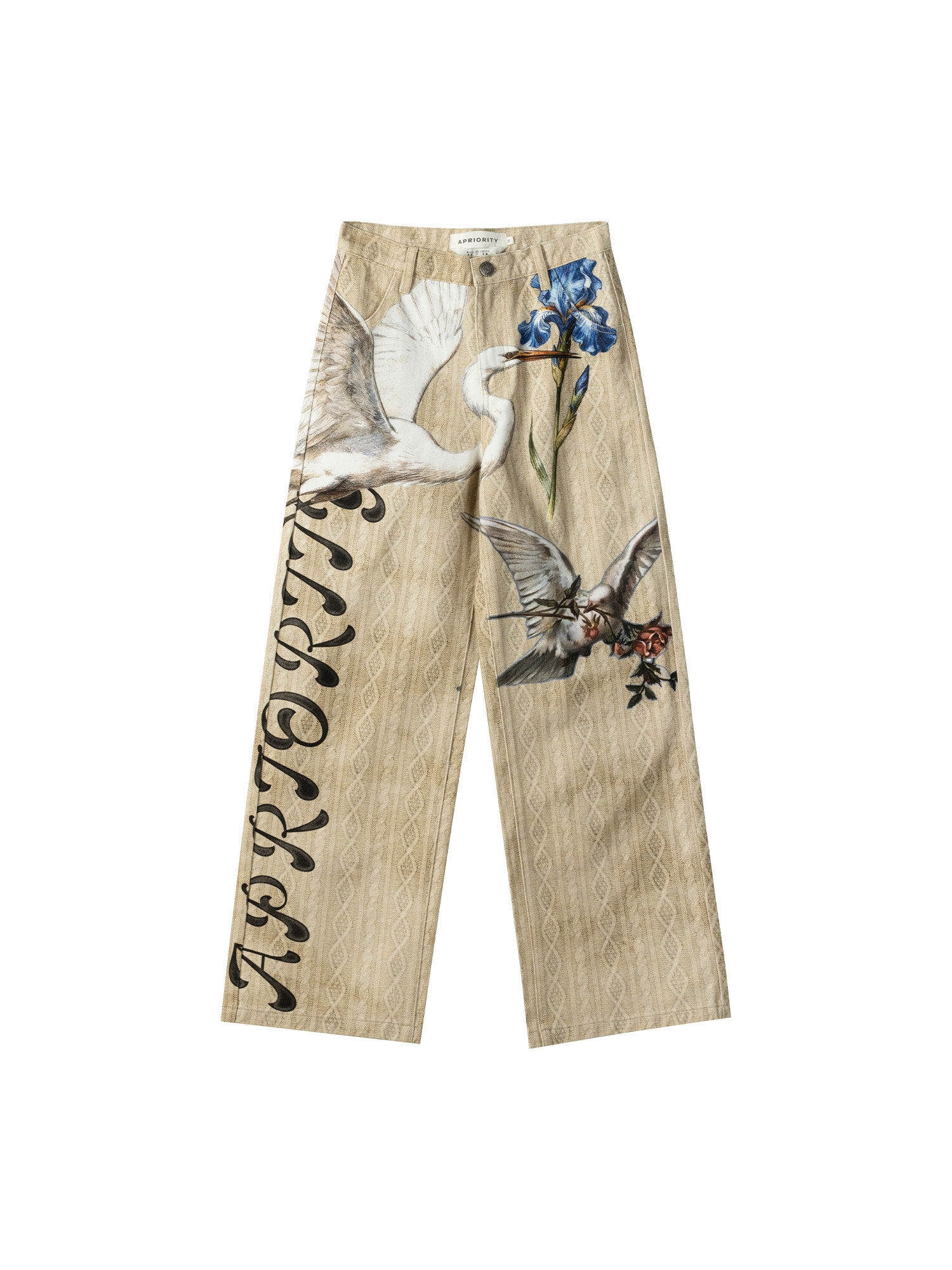 Bird 3D-Print Jeans