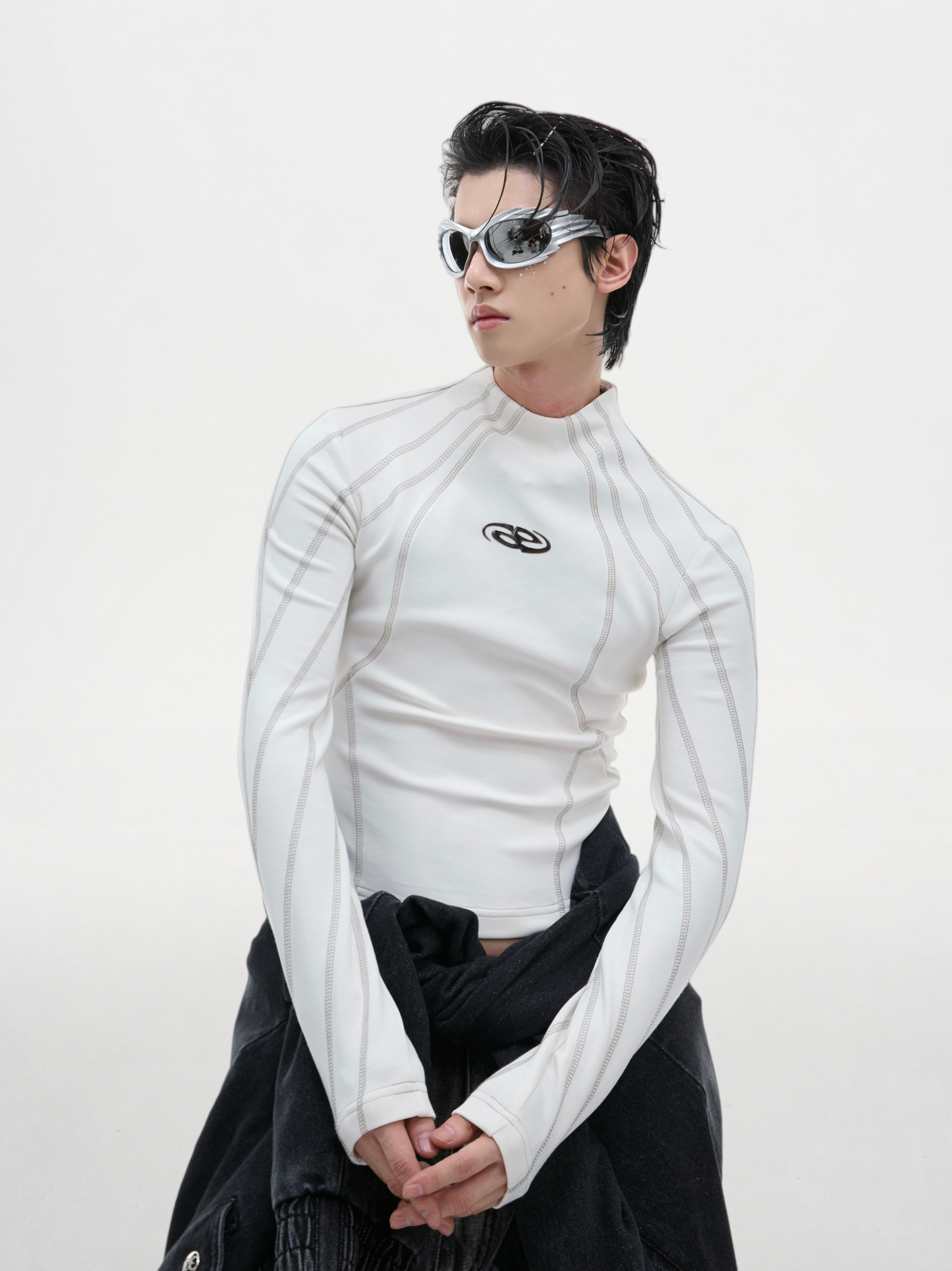 Deconstructed Irregular Long Sleeve T-Shirt