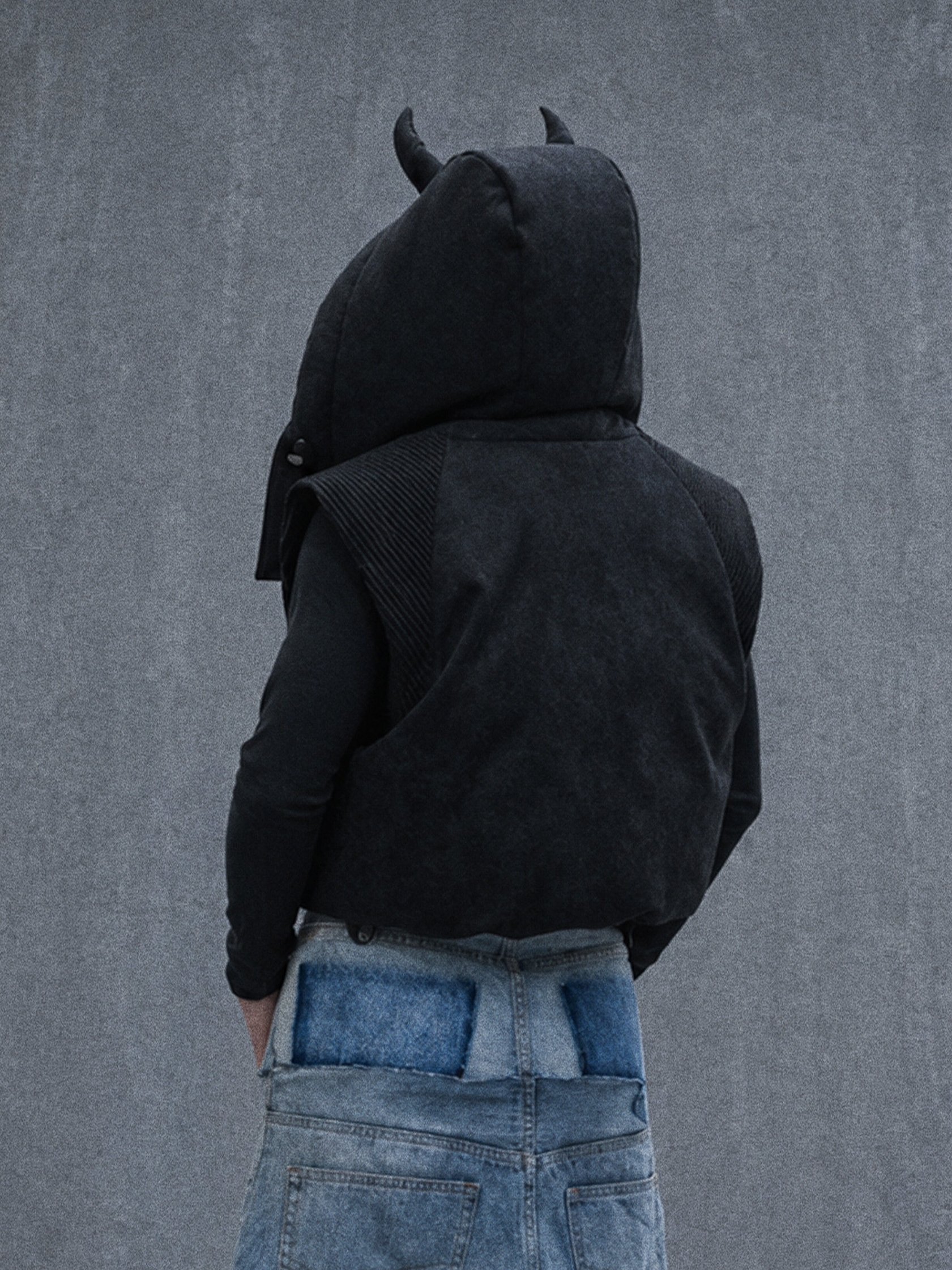 Demon Horned Puffer Vest