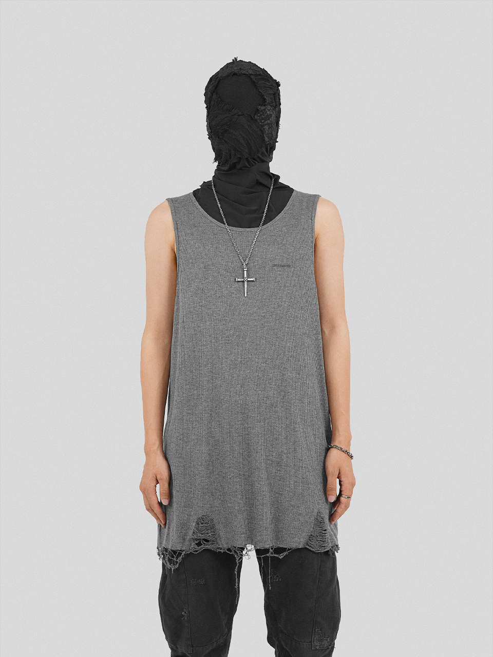 UNDERWATER AW23 RIPPED RAW EDGE TANK