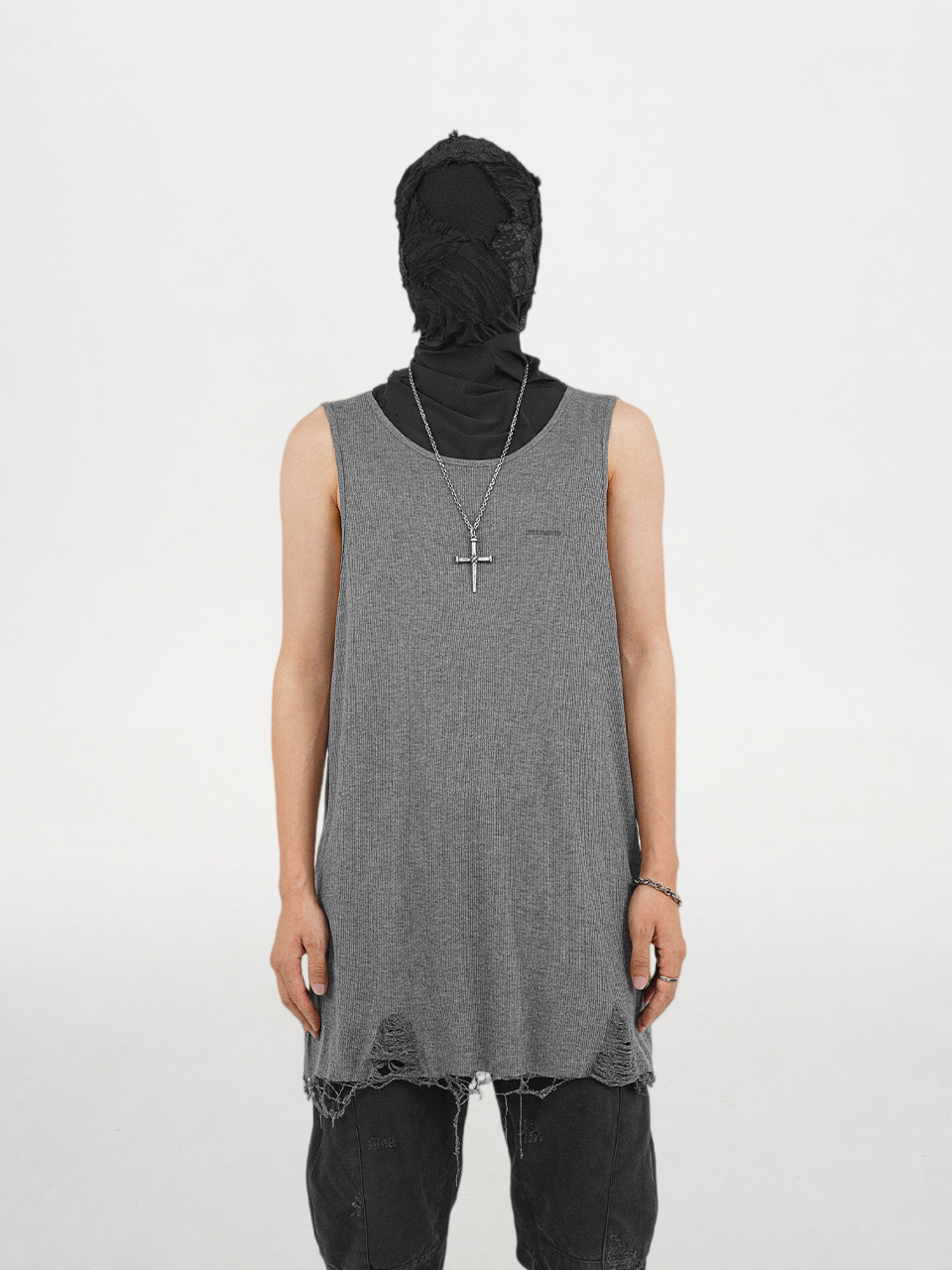 Ripped Raw Edge Tank