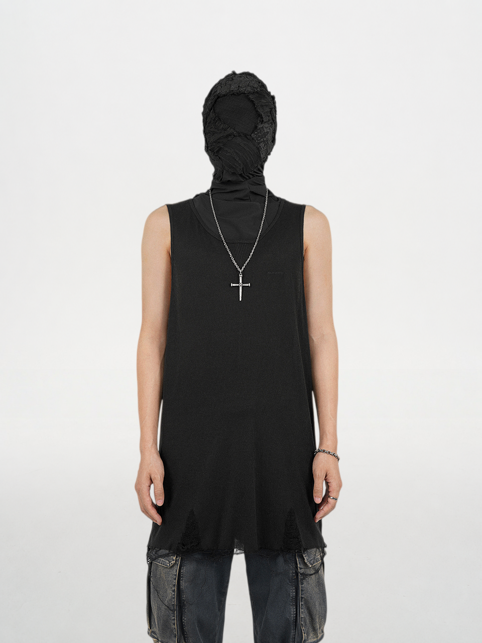 Ripped Raw Edge Tank