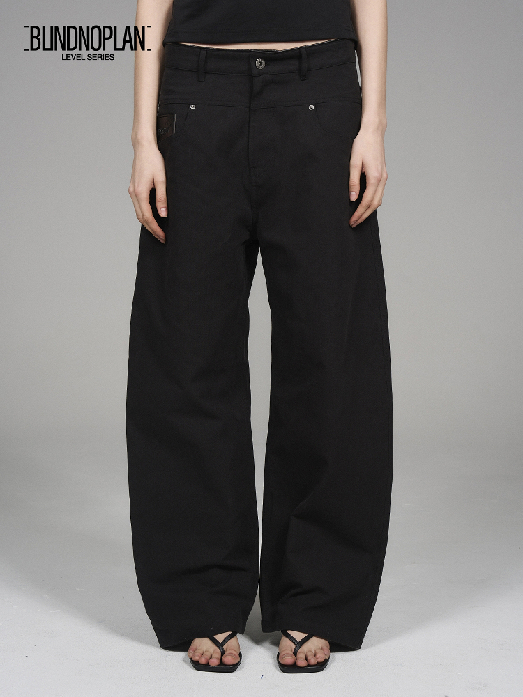 BLINDNOPLAN Level Series Leather-Trim Waist Cargo Pants