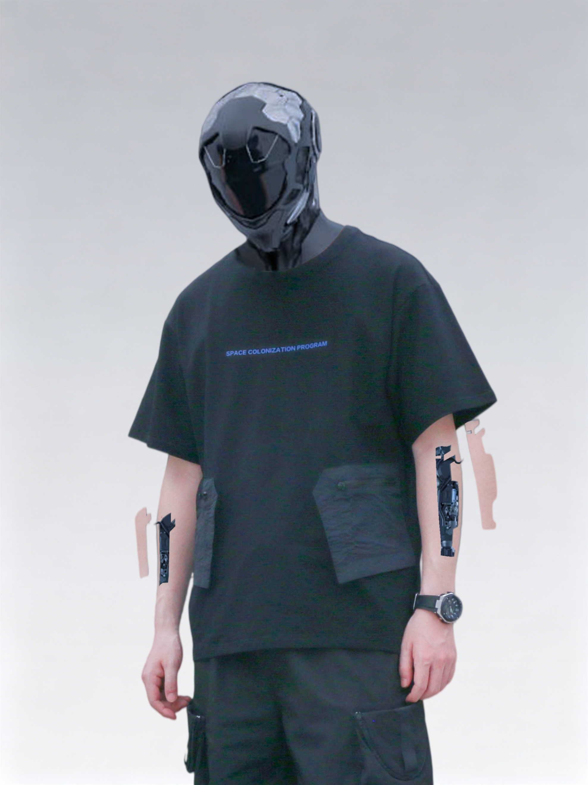 Mesh Panel Utility T-Shirt