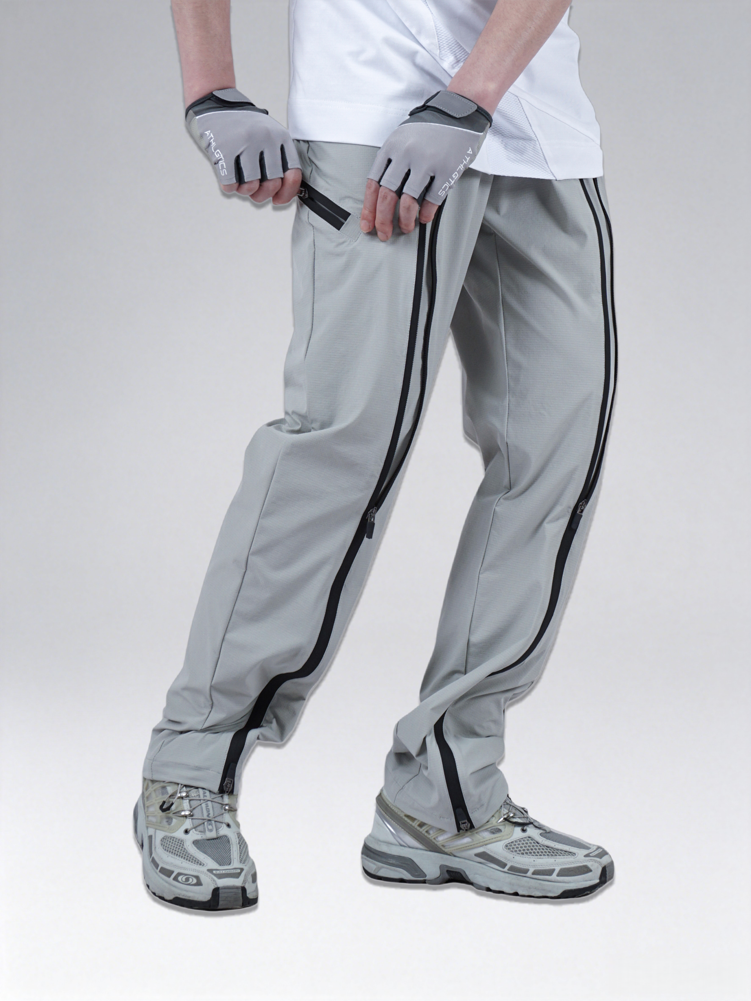 Two-Tone Quick-Dry Straight Pants