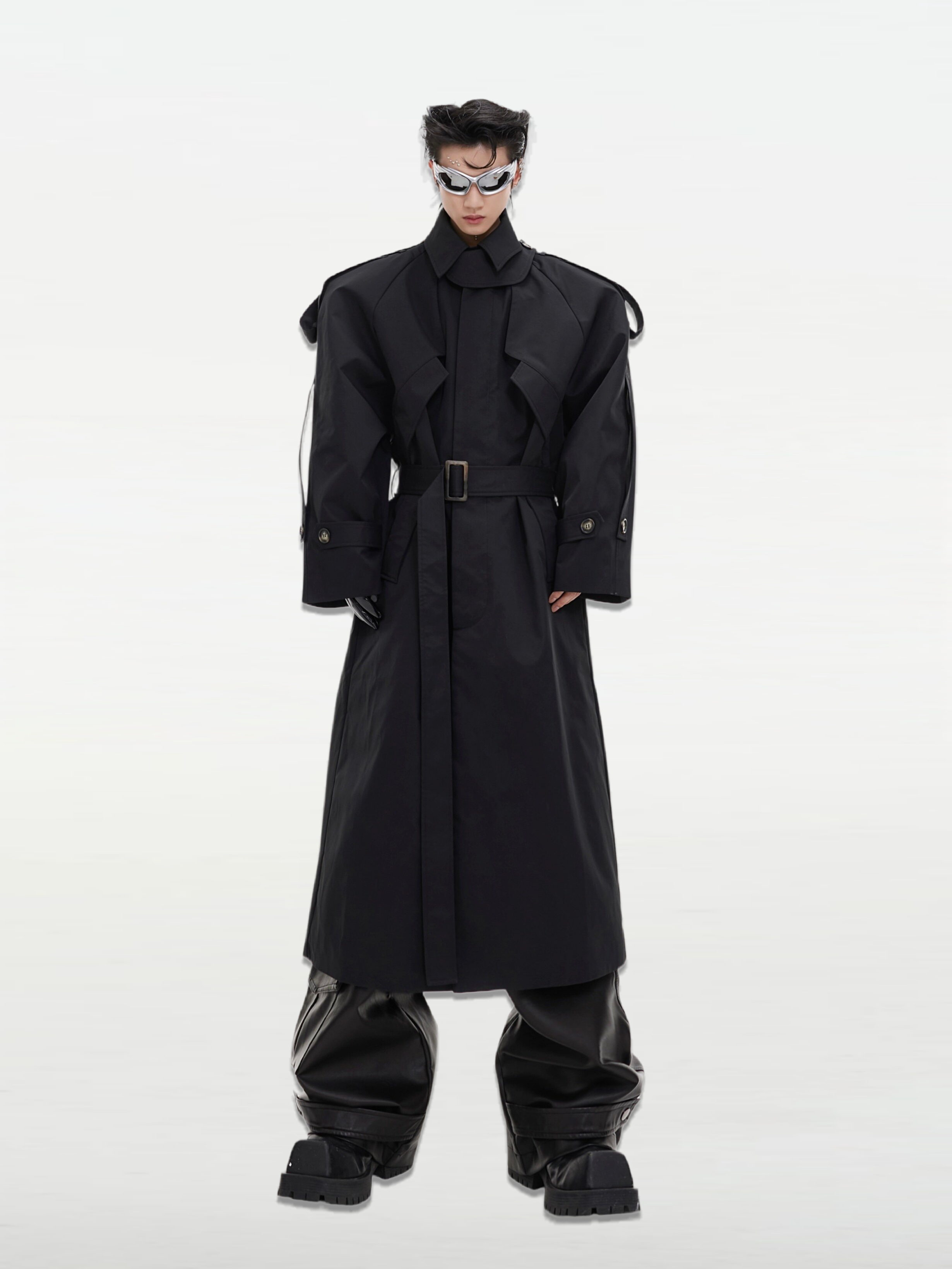 Deconstructed Long Trench Coat