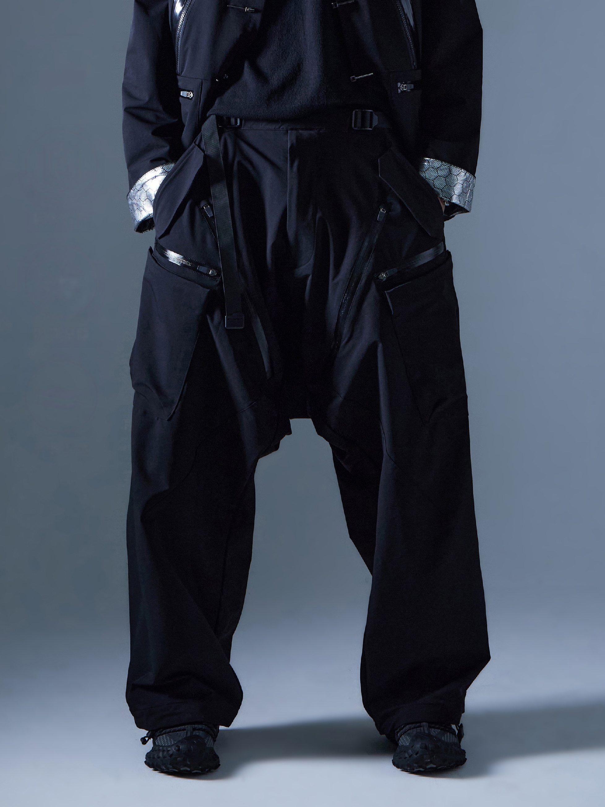 Ventilation System Drop-Crotch Pants