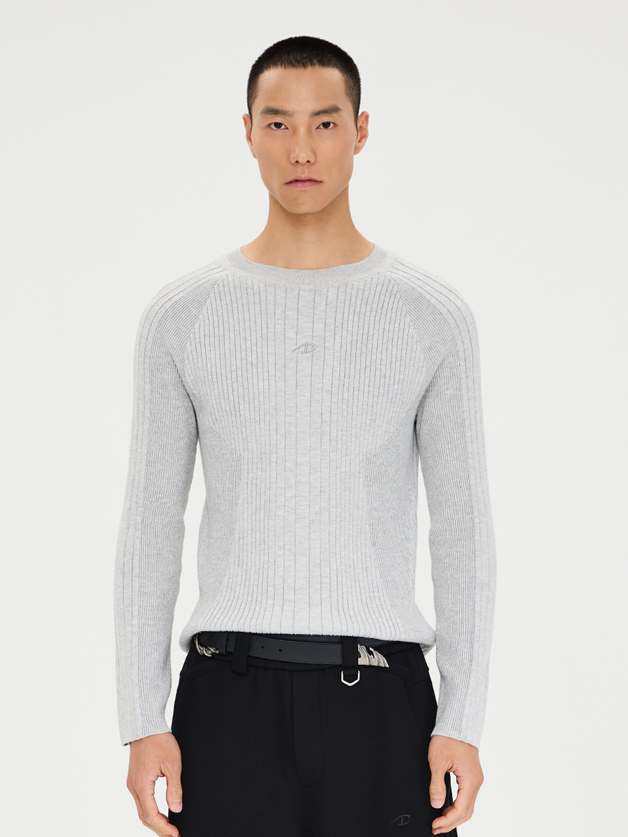 Fluid Wool-Blend Knit Sweater