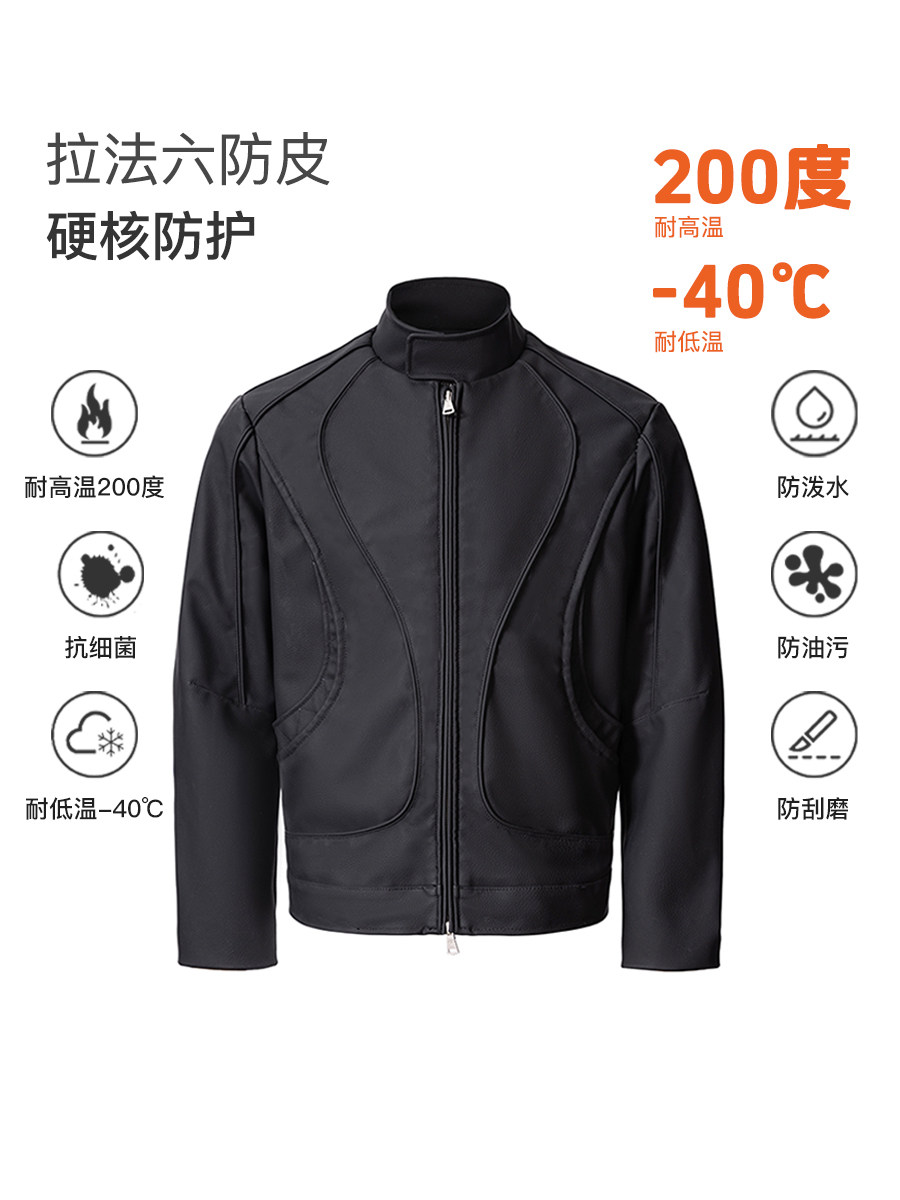 Rafa Six-Protection Leather Motorcycle Jacket