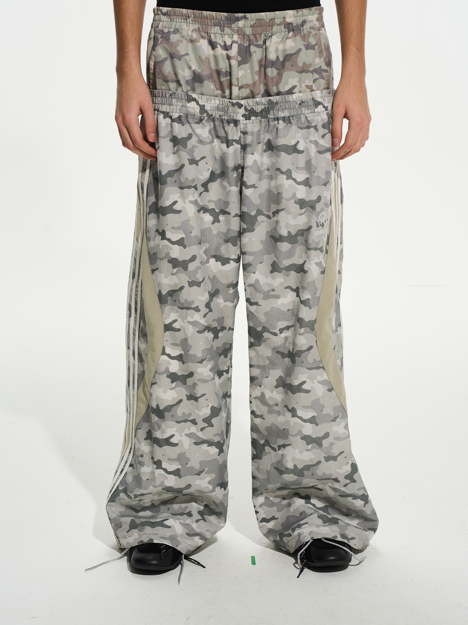 Double-Waist Camo Sports Pants