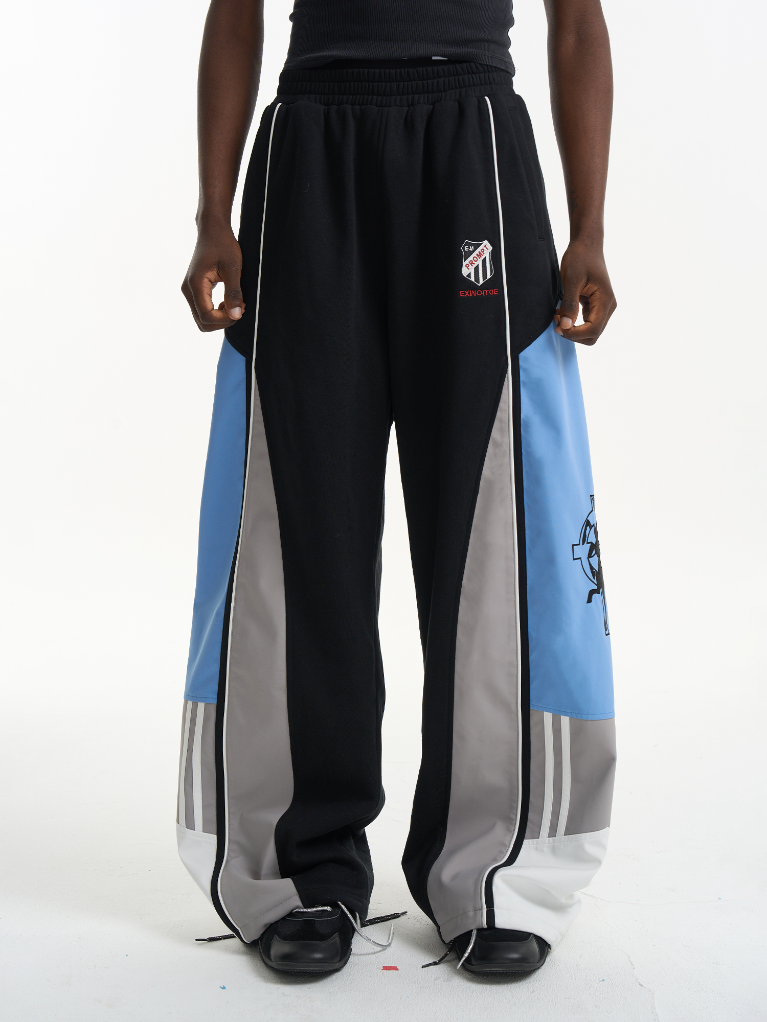 Color-Block Paneled Sport Pants