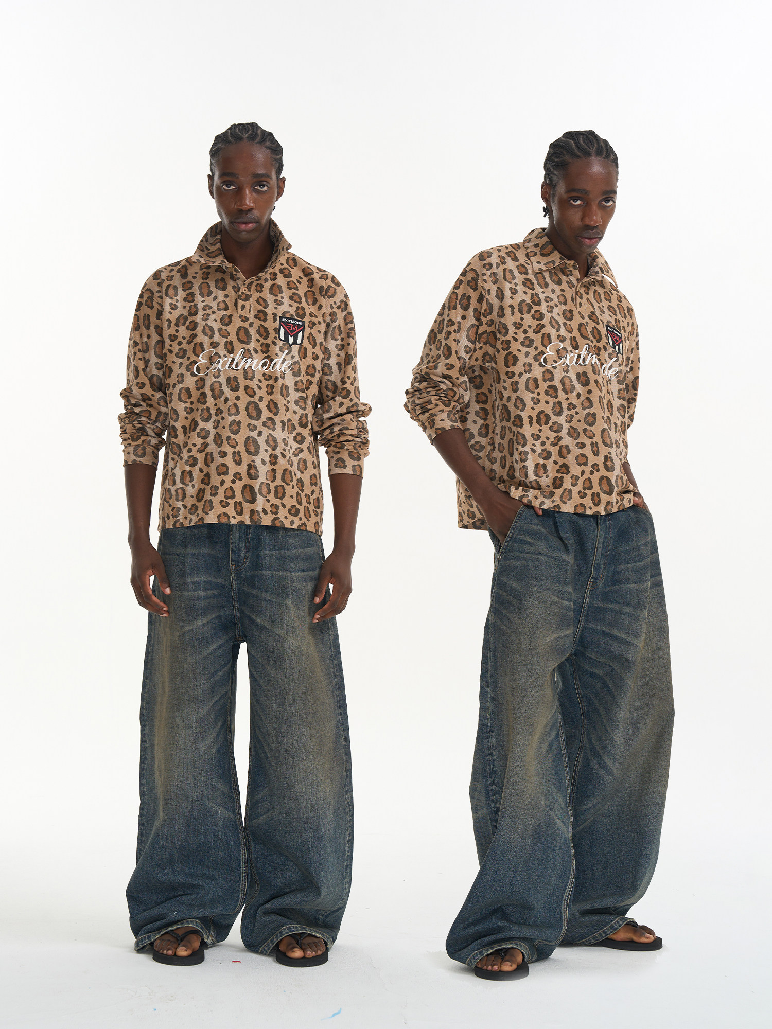 Leopard Print Sport Polo