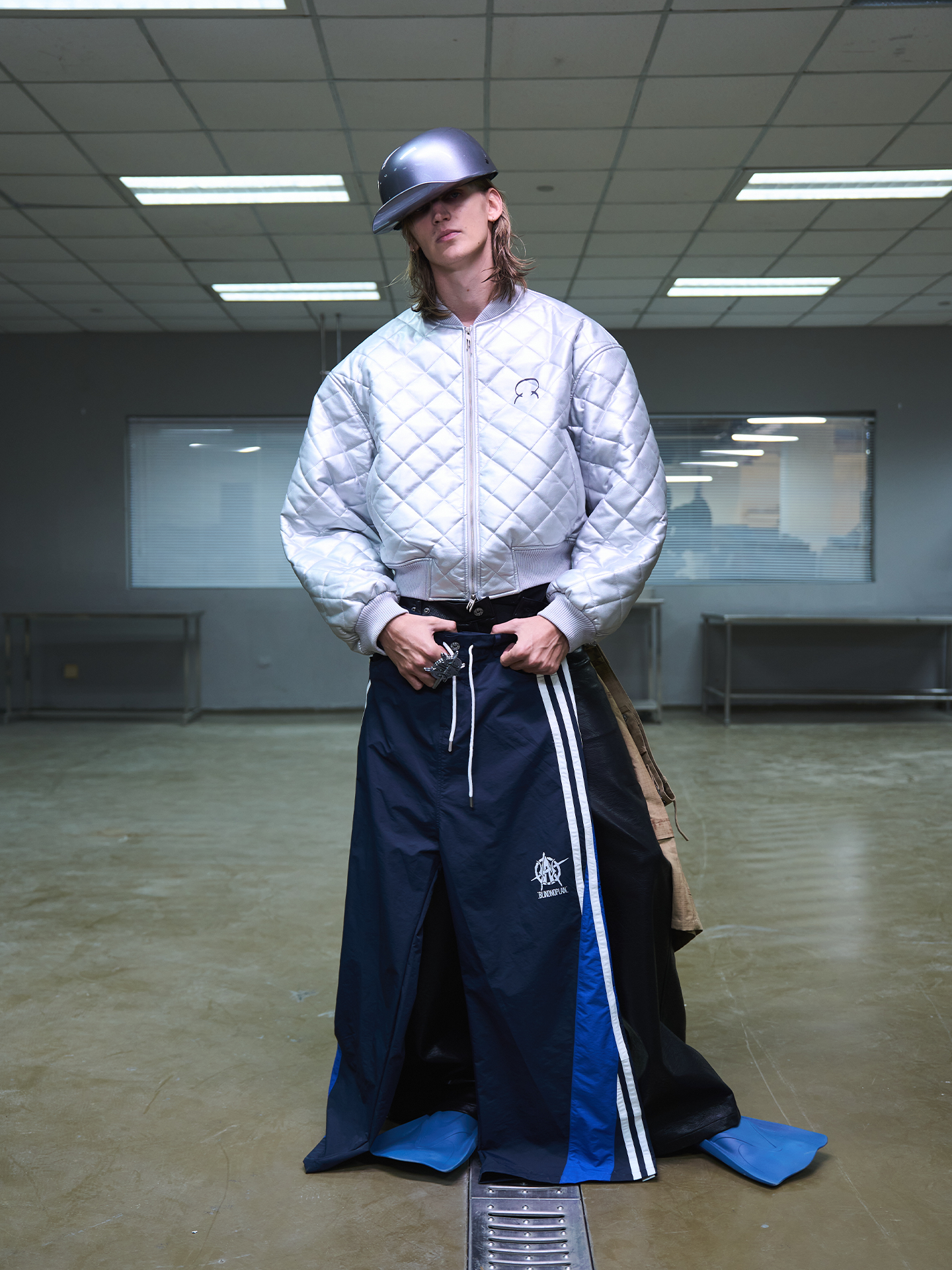 Diamond Quilted MA-1 Bomber Jacket