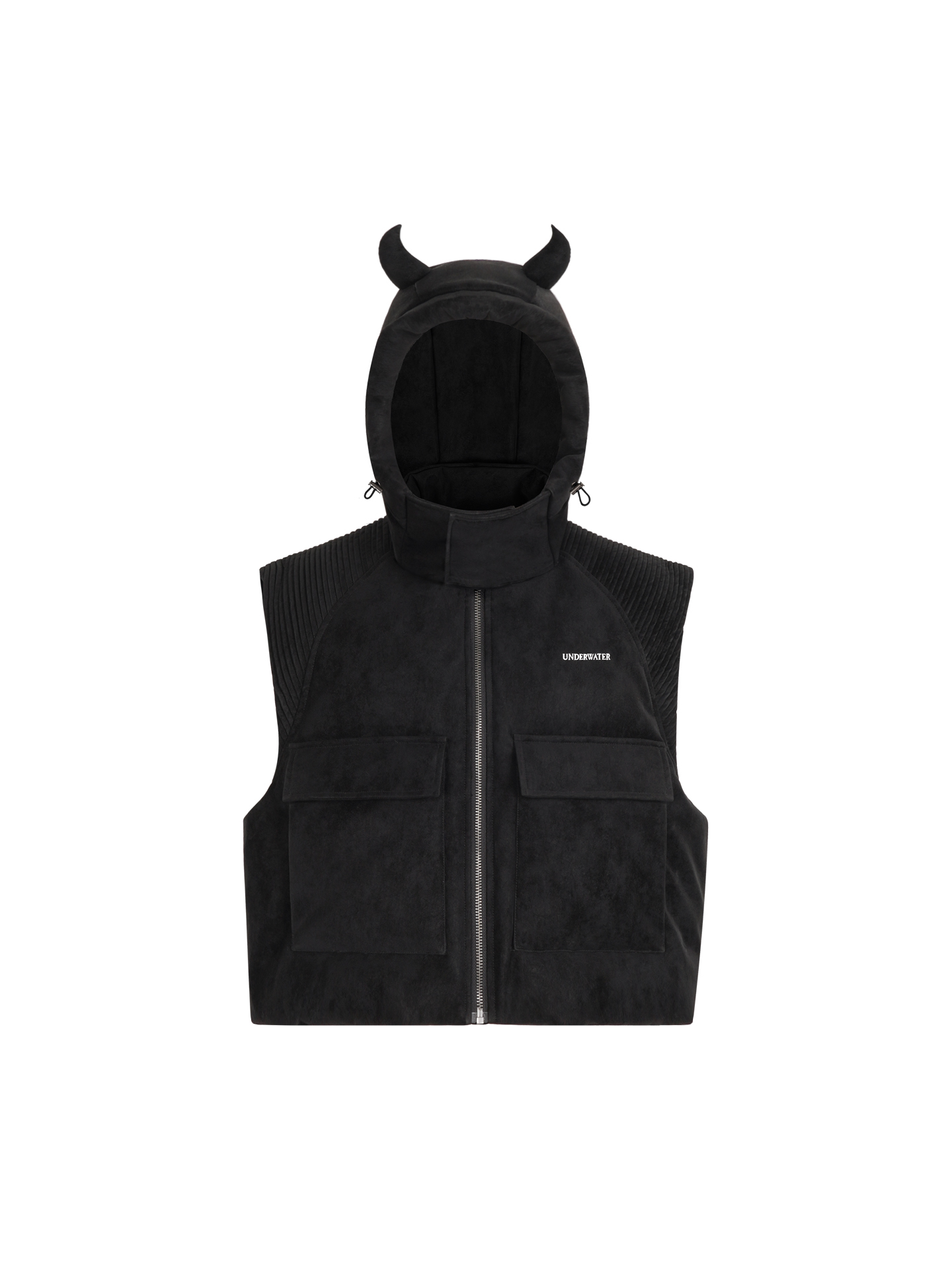 Demon Horned Puffer Vest