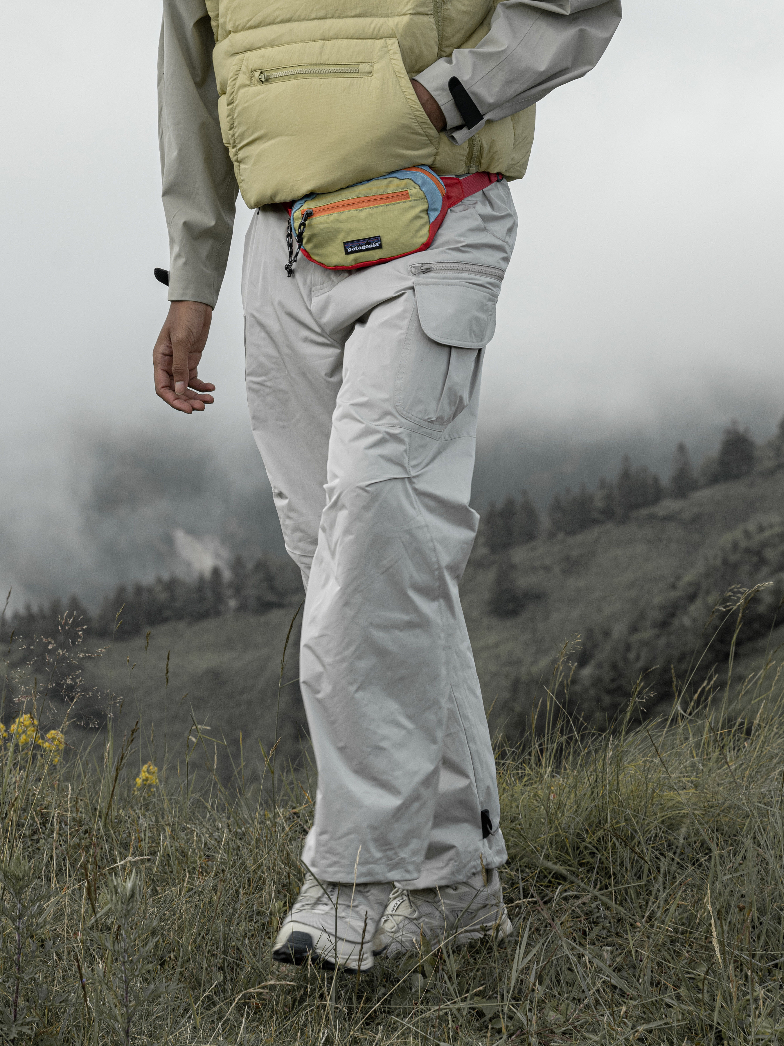 Multi-Pocket Tailored Drawstring Straight-Leg Pants