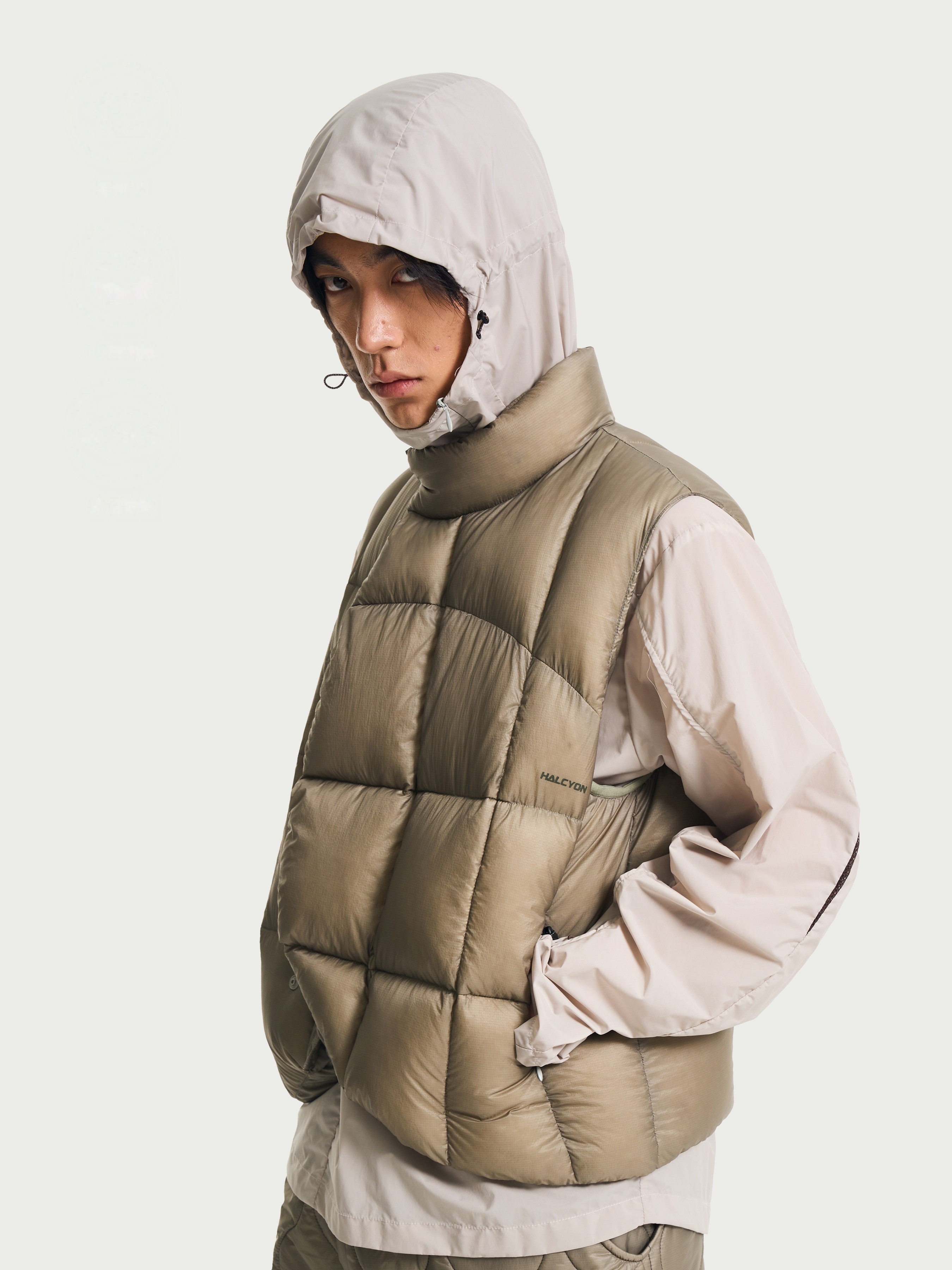 Lightweight White Duck Down Vest