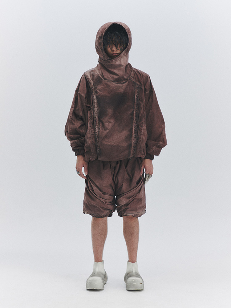 Multi-Layer 3D Pleated Shorts