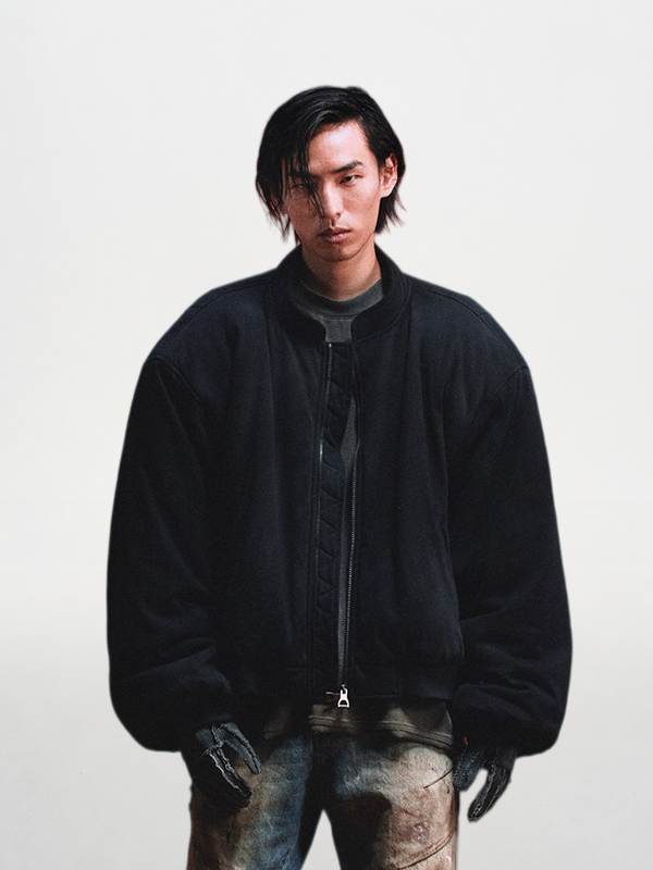 Last Size - Oversized Shoulder-Padded Jacket