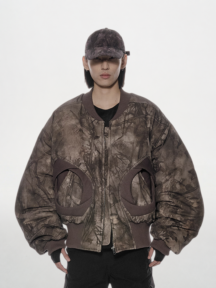 FORESTCAMO Camo Print Cotton Jacket
