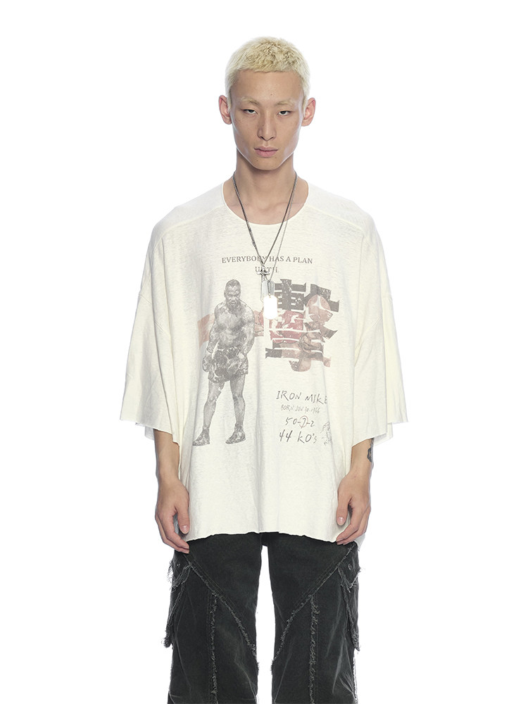 Iron Fist Graphic Cropped Sleeve Tee