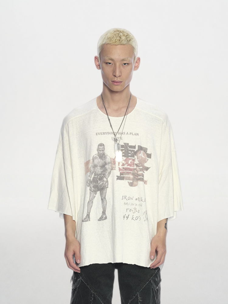 Iron Fist Graphic Cropped Sleeve Tee