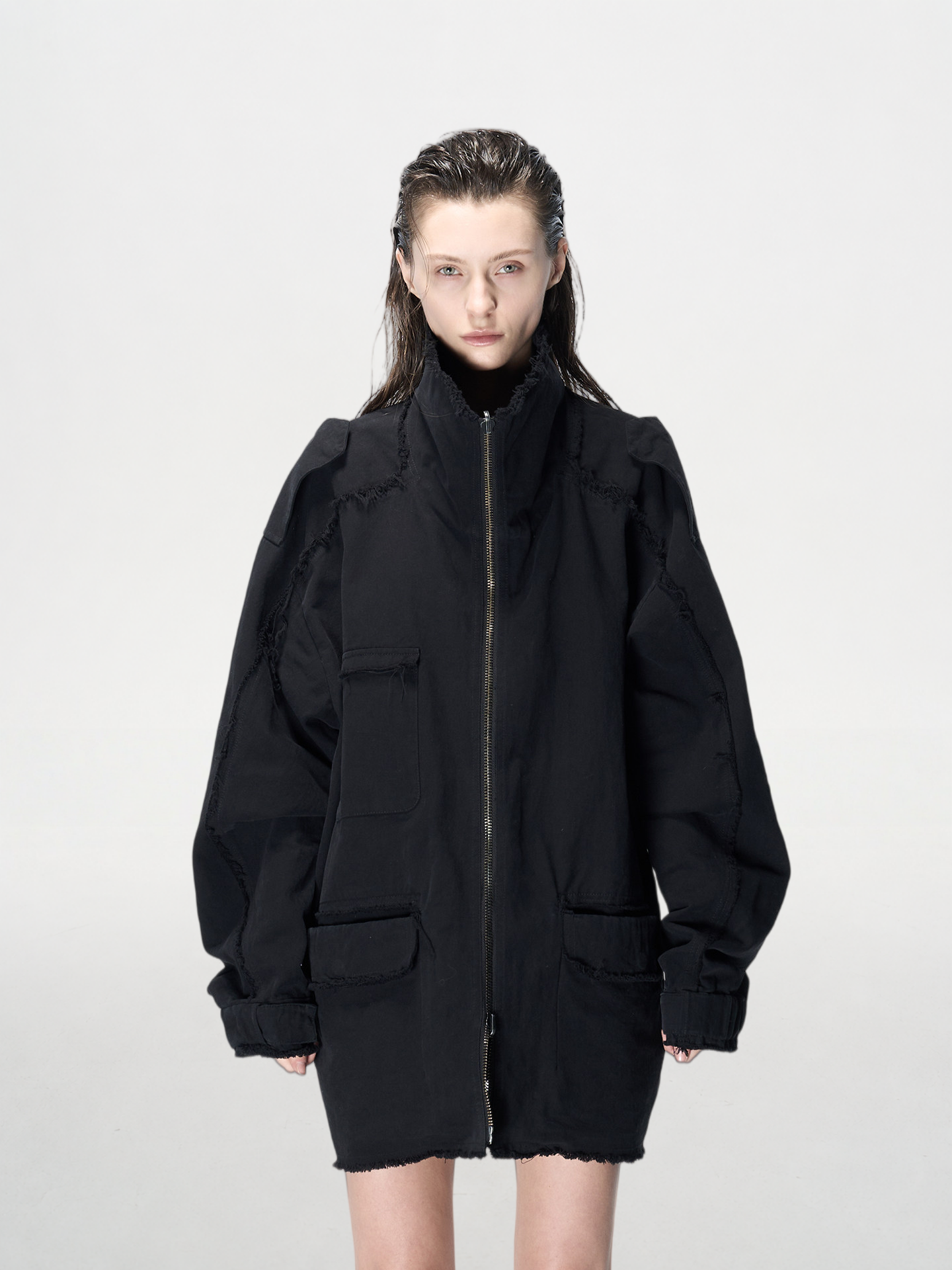 Multi-Pocket Military Jacket