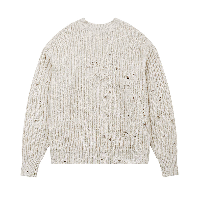 Deconstructed Wormhole Knit Sweater