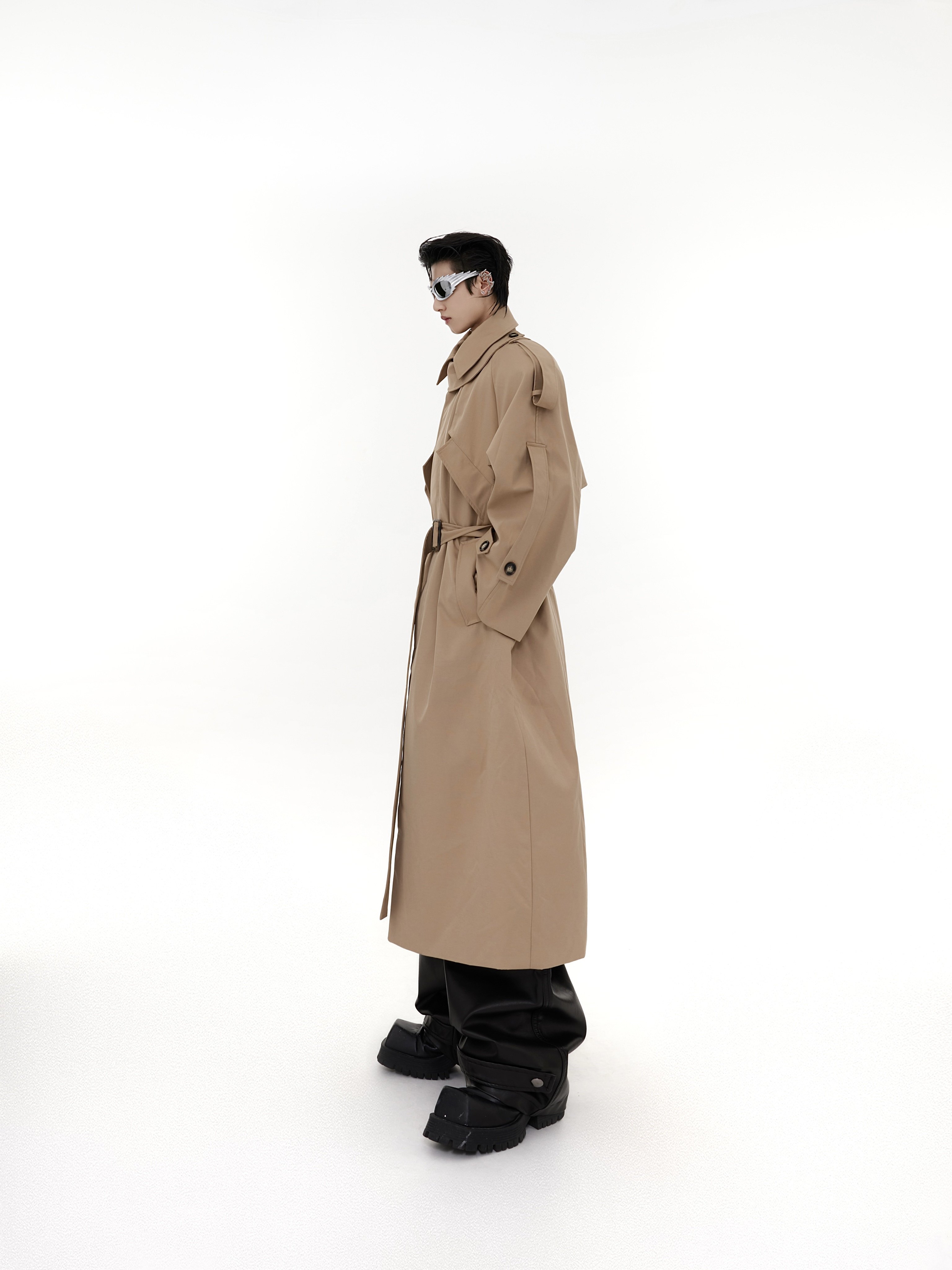 Deconstructed Long Trench Coat