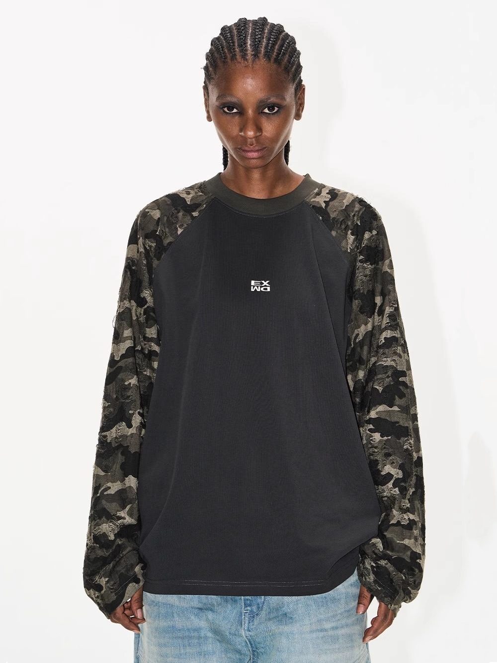 EXITMODE BY BLINDNOPLAN 25SS Camouflage Contrast Basic T-Shirt