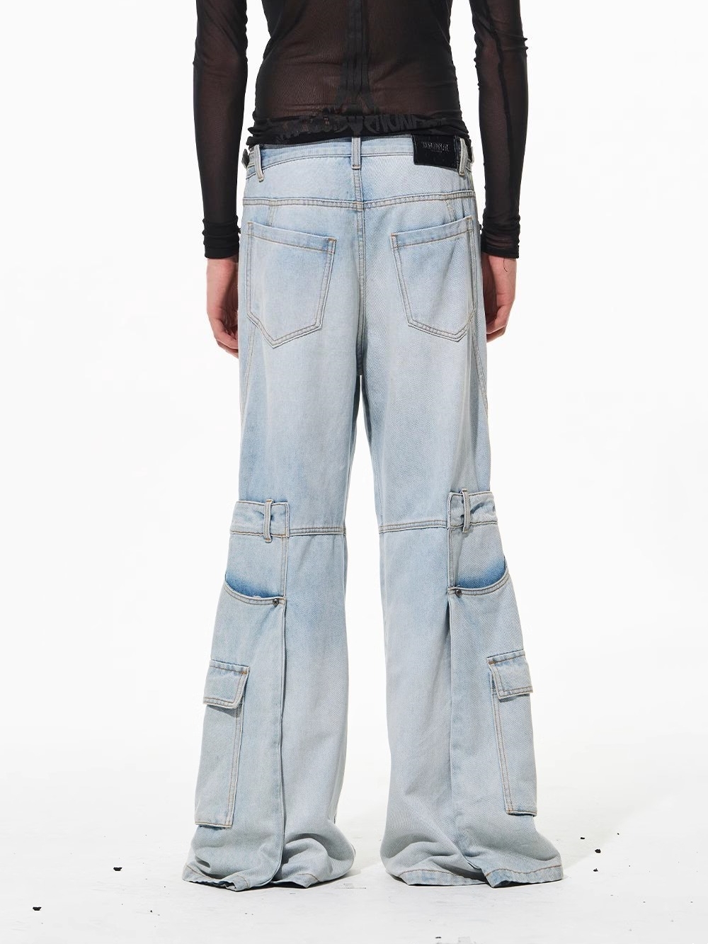 BLINDNOPLAN Dual Opening Visual Light Wash Denim Pants