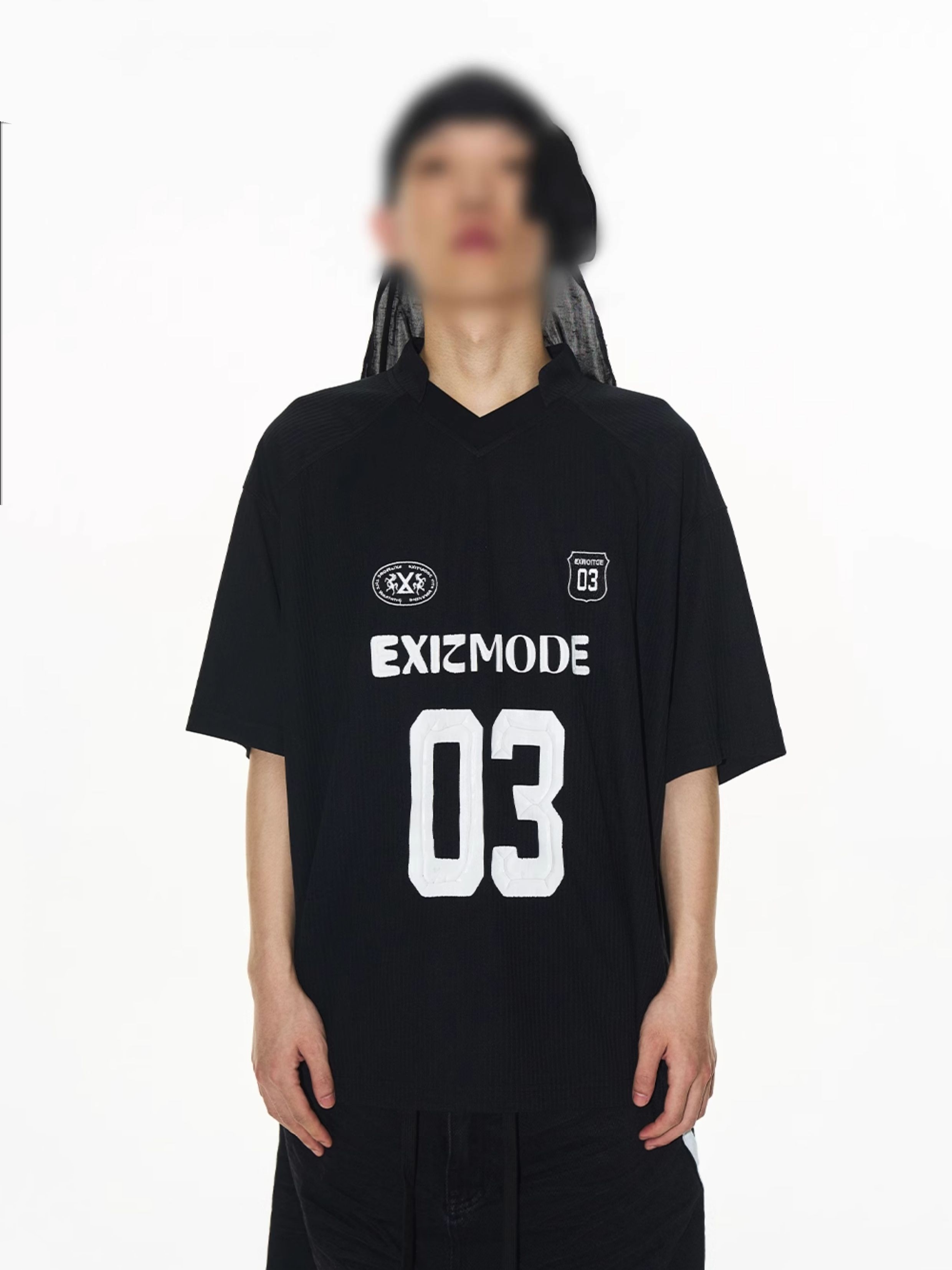 EXITMODE BY BLINDNOPLAN Striped Sports Print Jersey