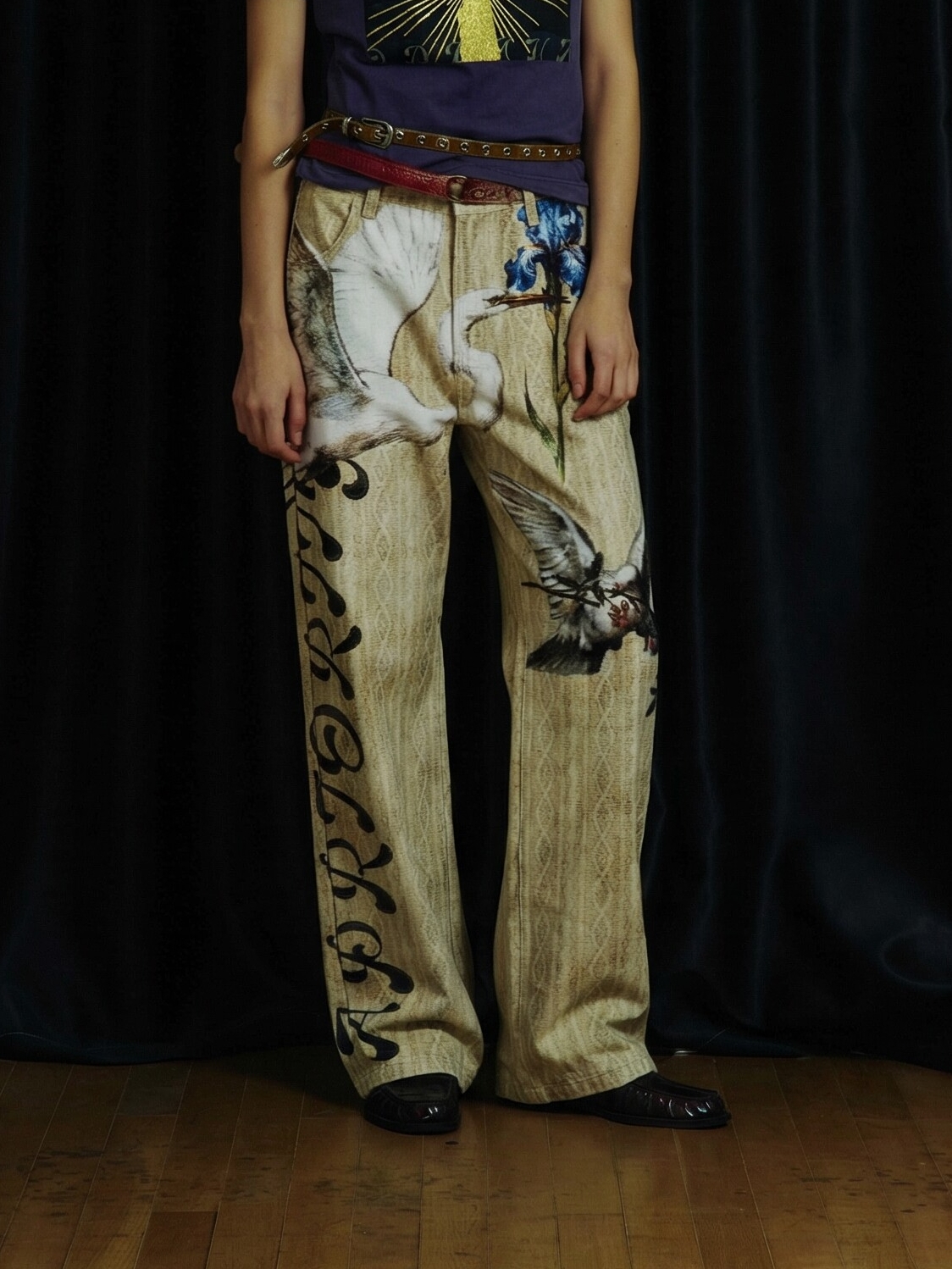 Bird 3D-Print Jeans