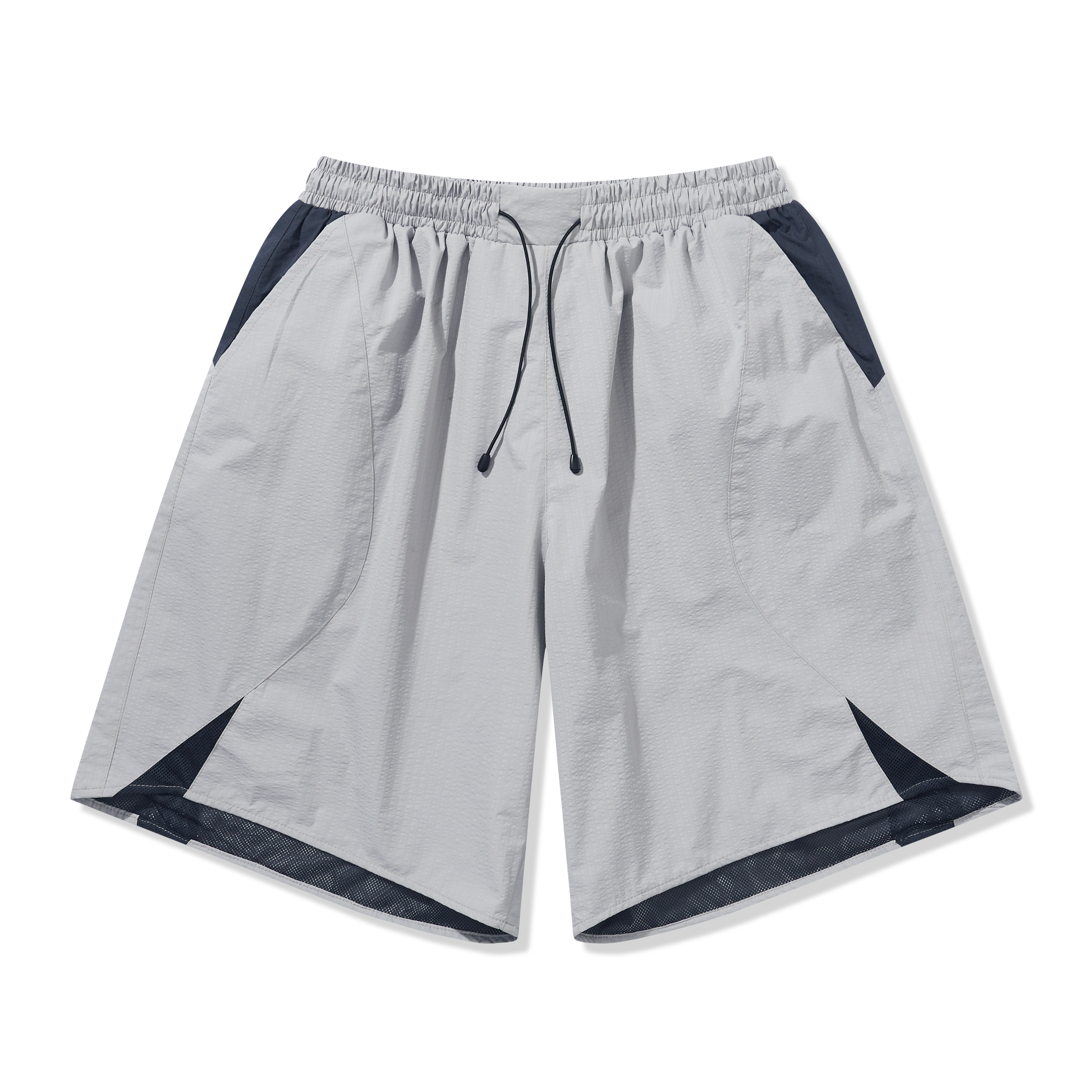 Basic Color-Block Water-Repellent Shorts