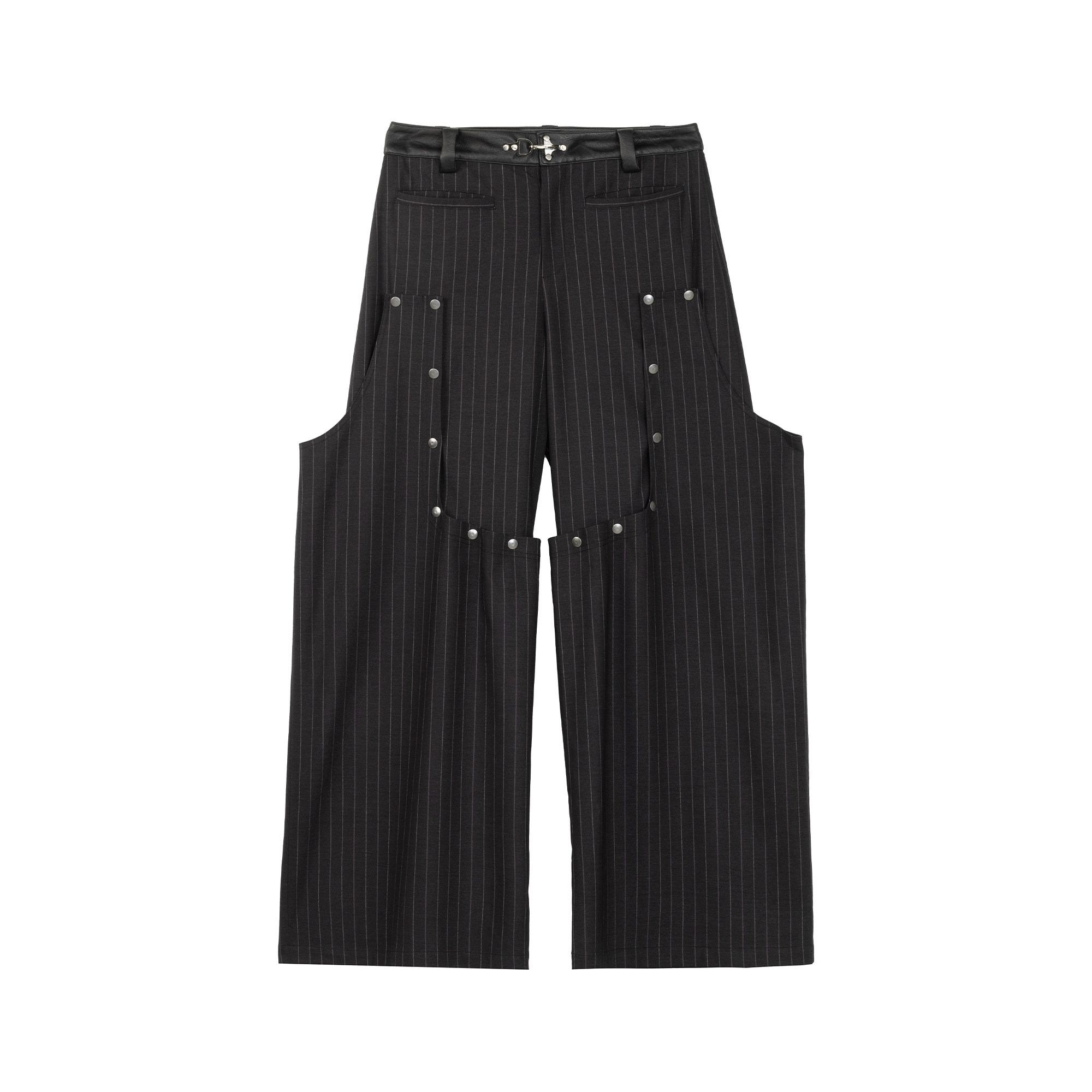 Detachable Striped Casual Breeches